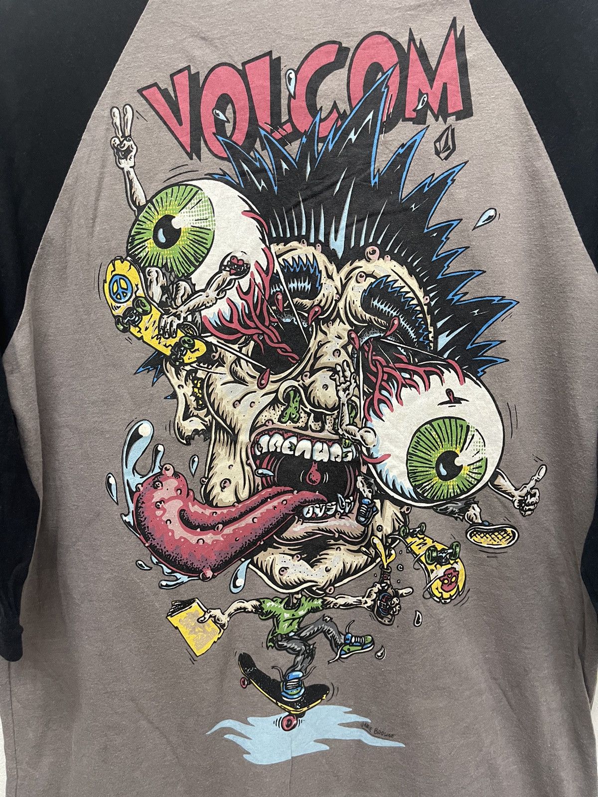 Volcom 90’s Volcom Skateboard Jamie Brownie Streetwear Size US M / EU 48-50 / 2 - 2 Thumbnail