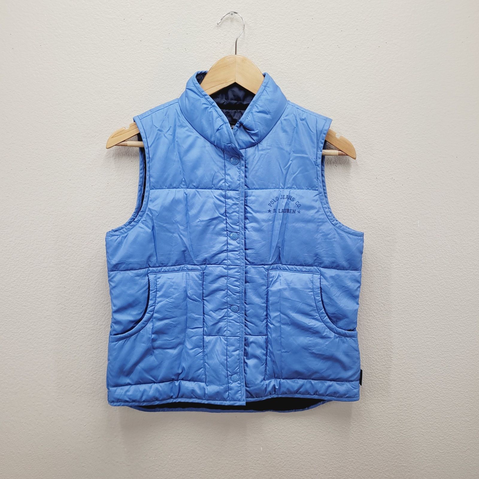 Ralph Lauren VTG Y2K Polo Jeans Ralph Lauren Snap Puffer Vest Womens S Size S / US 4 / IT 40 - 1 Thumbnail