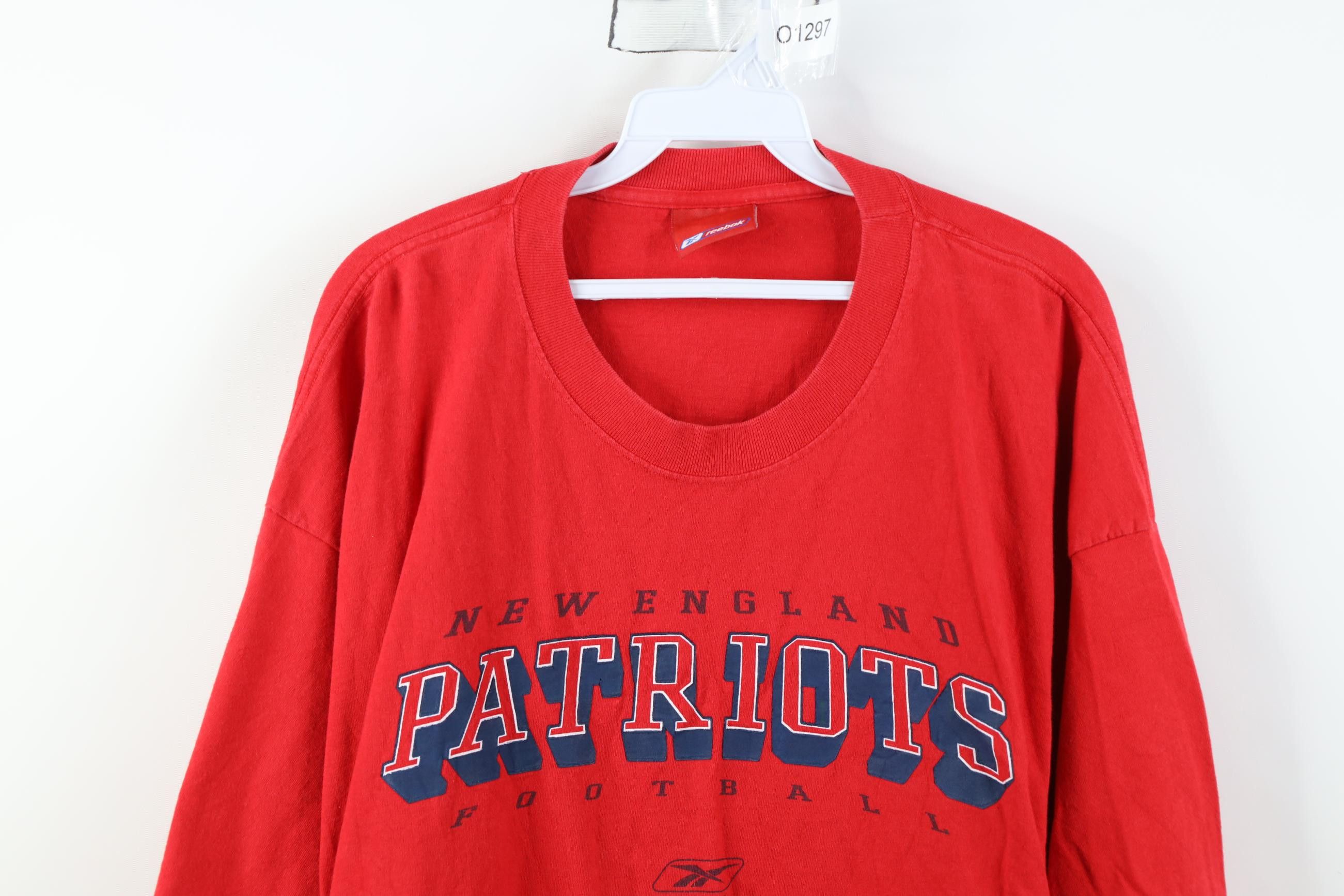 Reebok Vintage Reebok New England Patriots Football T-Shirt Red Size US XXL / EU 58 / 5 - 2 Thumbnail
