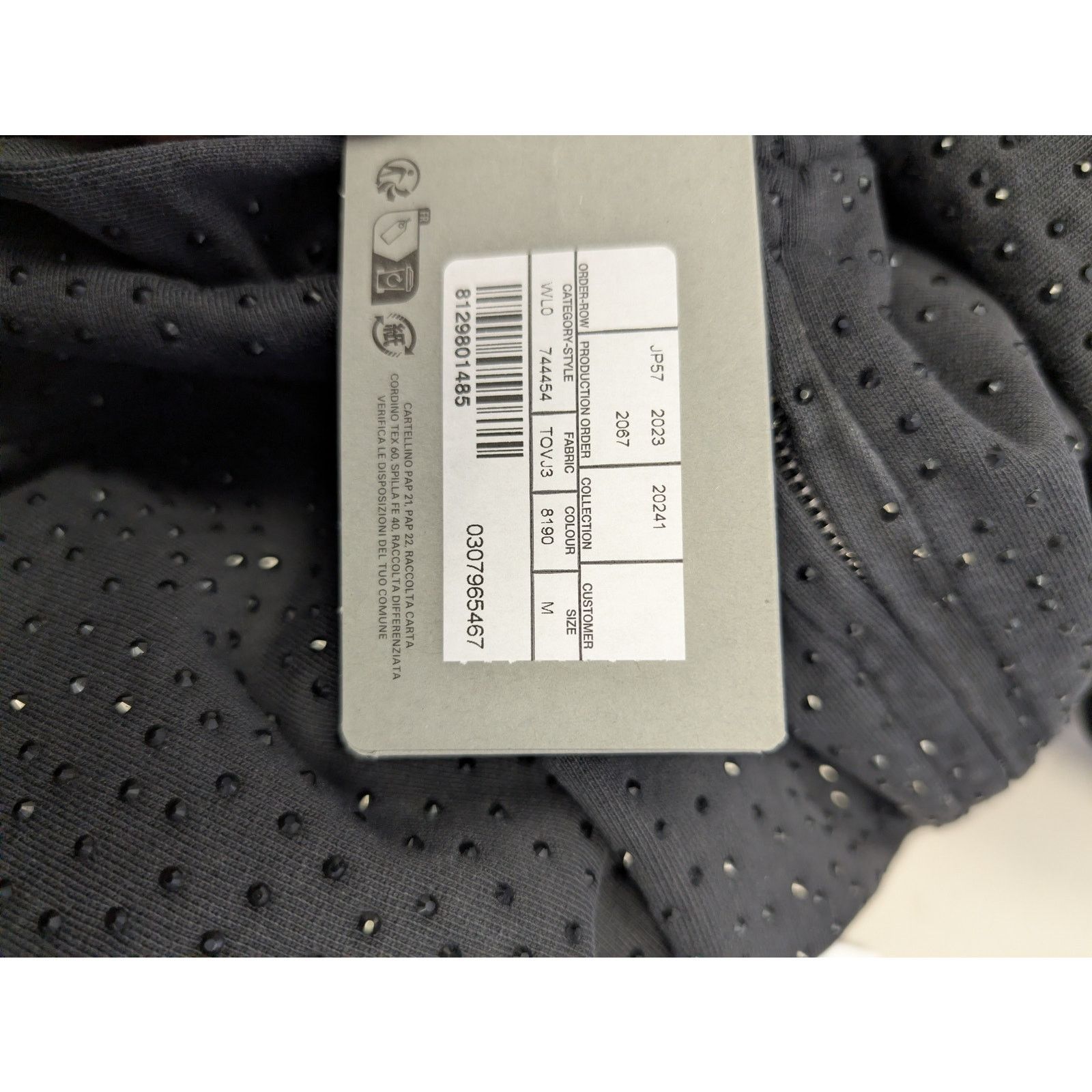 Balenciaga o1rshd1 Crystal-Embellished Small Zip-Up Hoodie Washed Black Size US M / EU 48-50 / 2 - 22 Thumbnail
