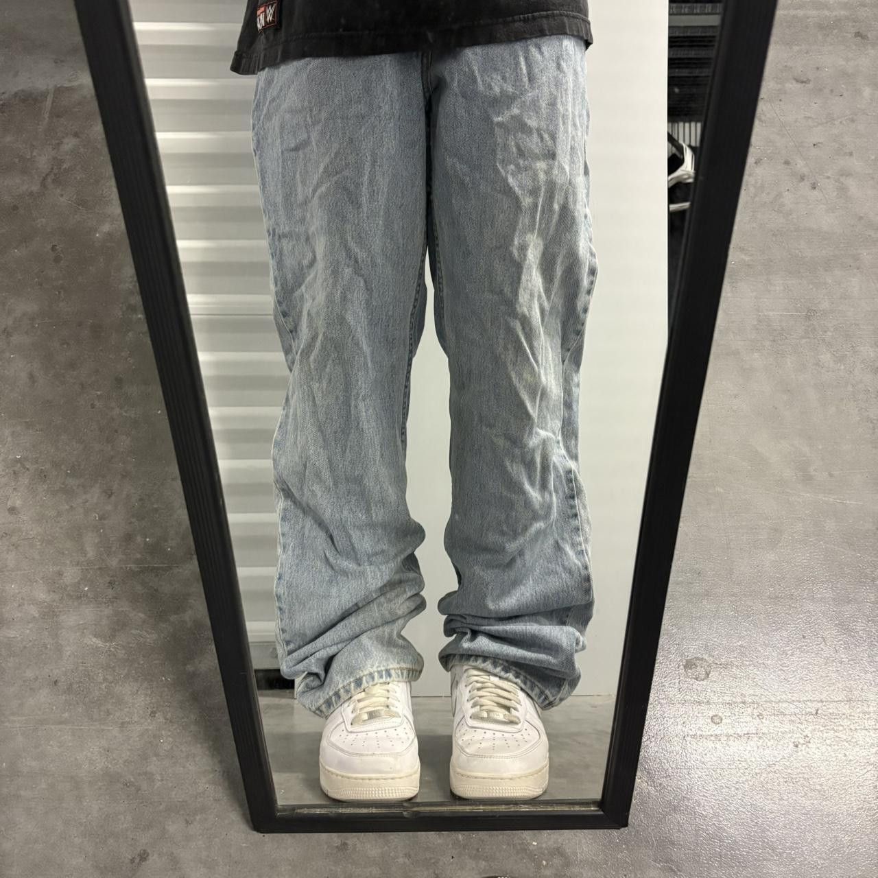 Levi's Crazy Vintage Y2K/2000s Levis Skater style Tall Light Blue Wash Denim Jeans! Size US 36 / EU 52 - 1 Thumbnail
