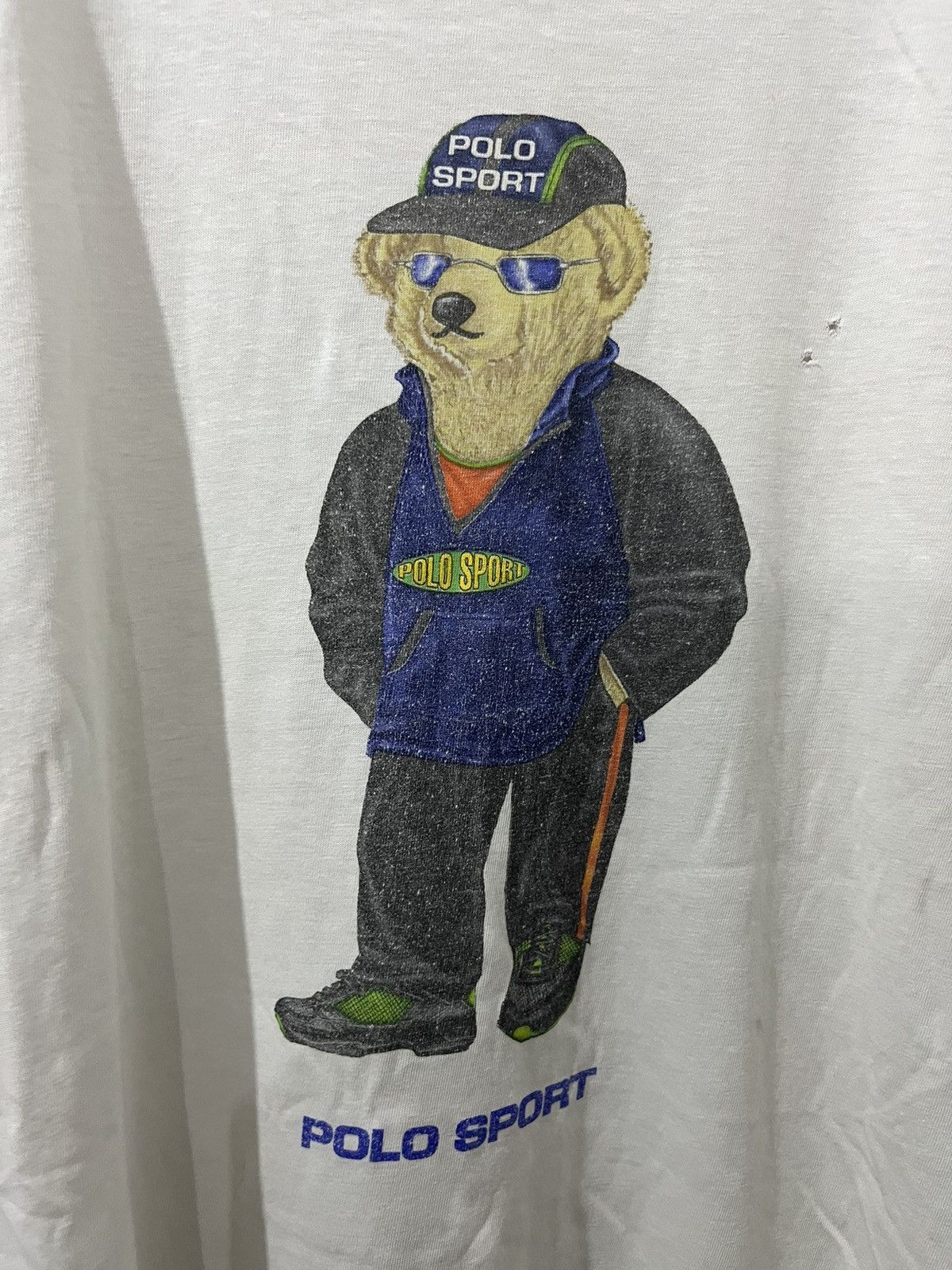 Vintage Vintage Polo Bear Polo RL RRL Polo Sport Distressed T Shirts Size US L / EU 52-54 / 3 - 9 Thumbnail