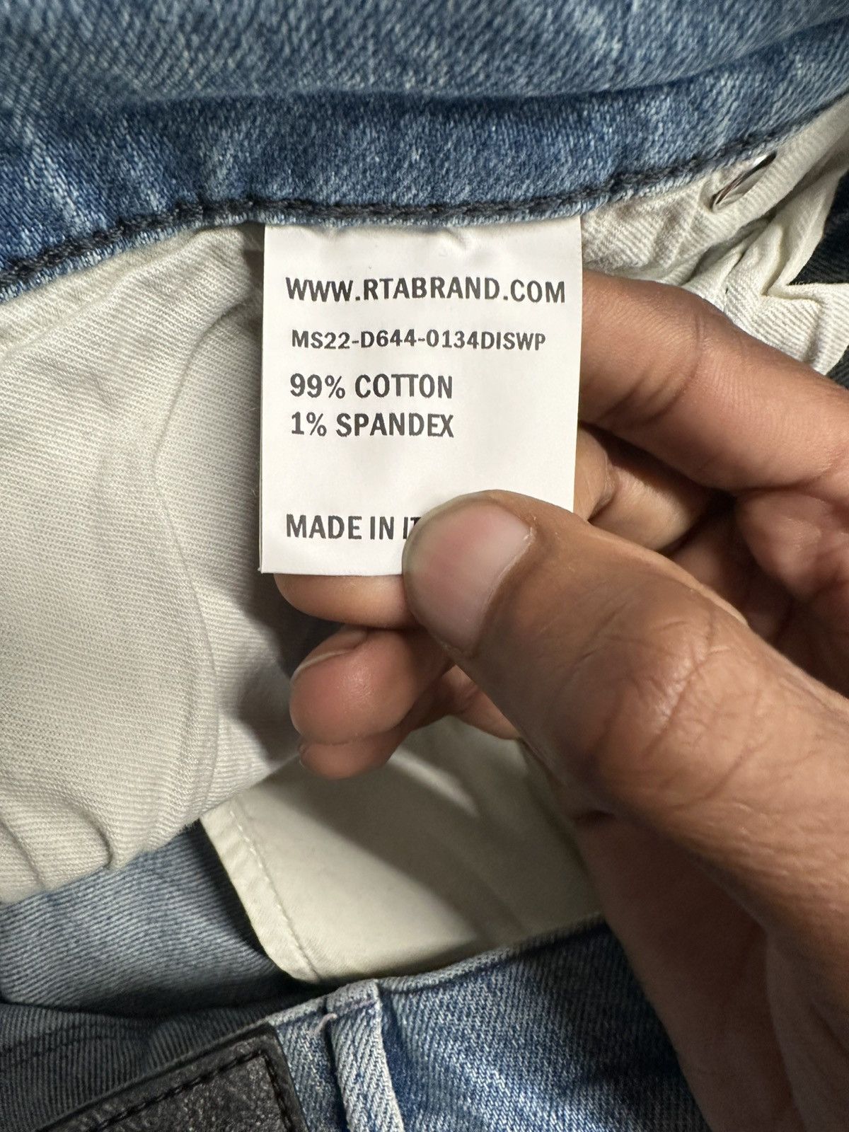 Rta RTA Tiger Print Distressed Blue Denim Jeans Size 31 Size US 31 - 5 Thumbnail