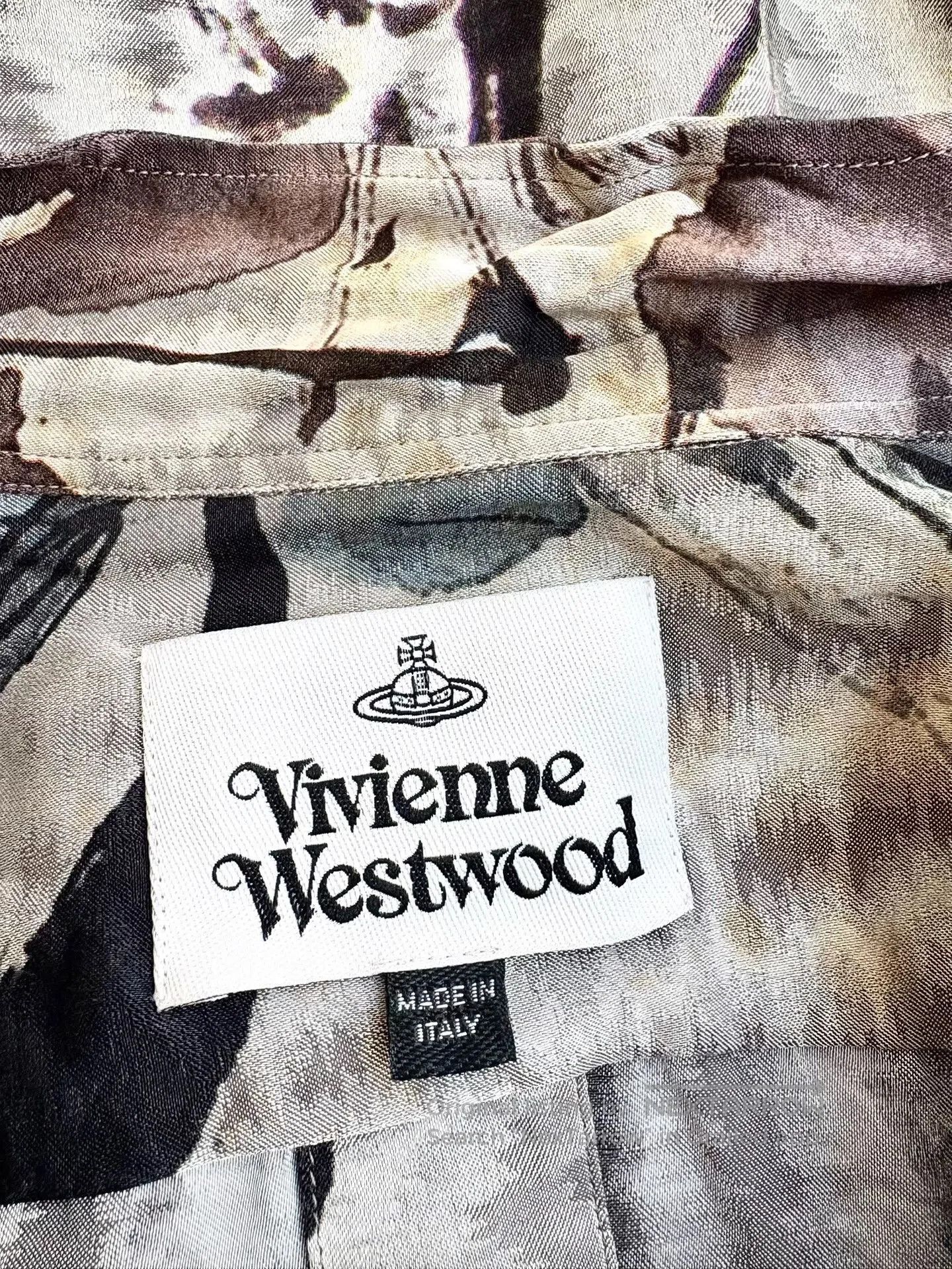 Vivienne Westwood vivienne westwood green watercolor style top. Size L / US 10 / IT 46 - 7 Thumbnail