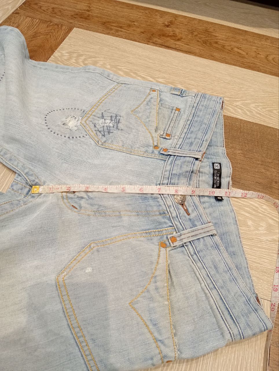 If Six Was Nine JAPANESE CUSTOM CULTURE FLARED JEANS Size US 33 - 19 Thumbnail