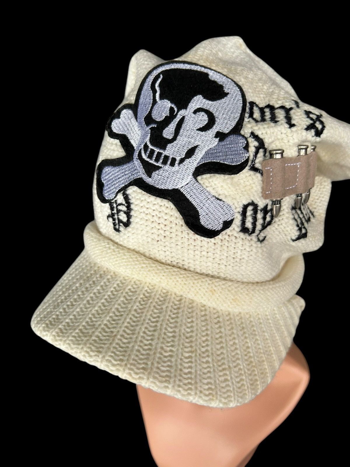 14th Addiction × Japanese Brand × Le Grande Bleu (L.G.B.) Skull Japanese Punk Bondage Style Big Hats ☠️☠️🎌 Size ONE SIZE - 9 Thumbnail