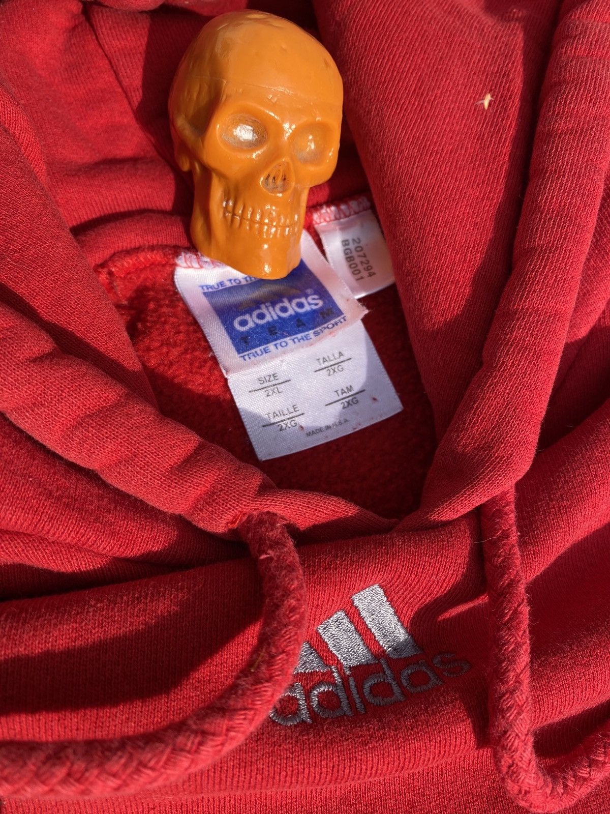 Adidas × Vintage 90s Adidas center logo hoodie XXL Size US XL / EU 56 / 4 - 3 Thumbnail