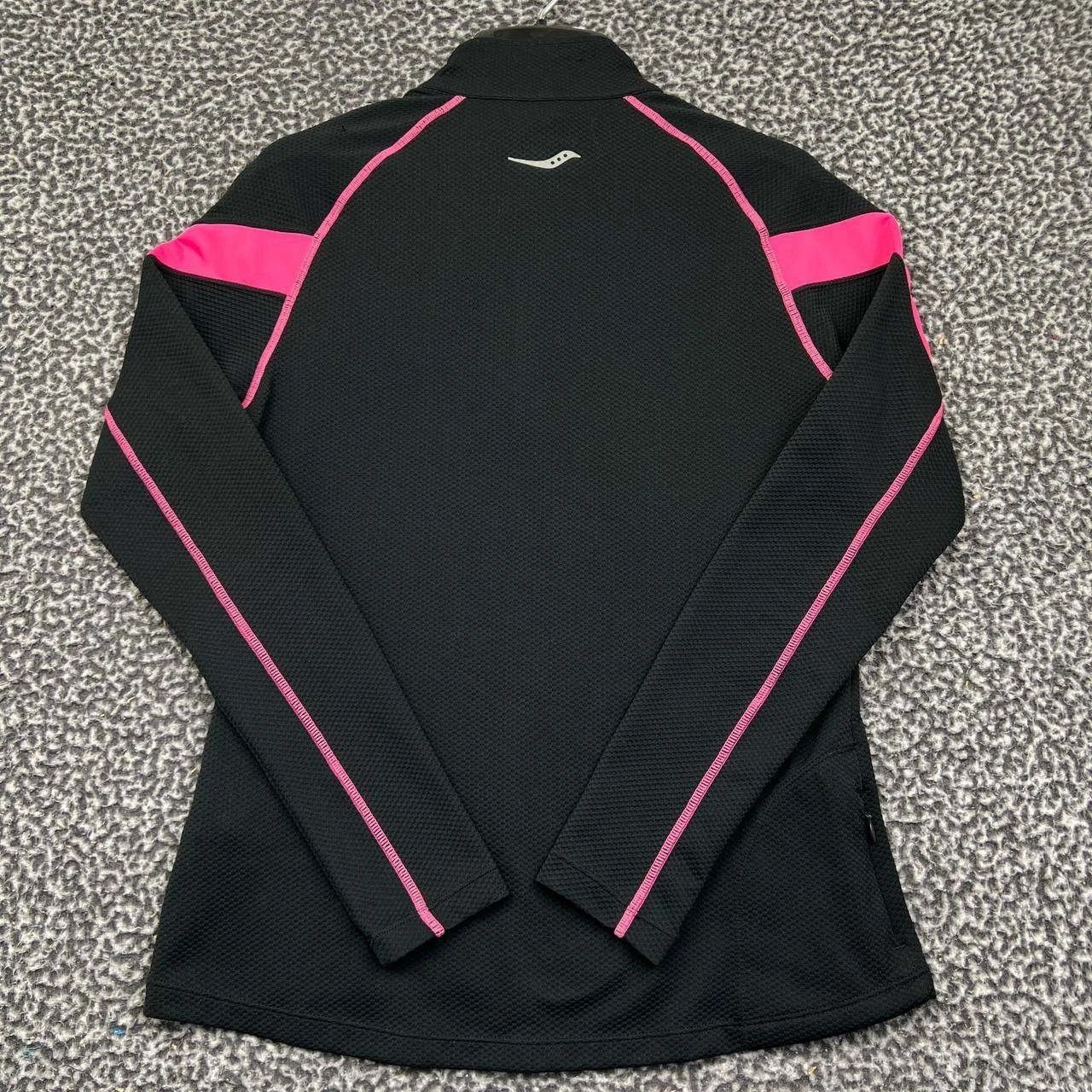 Saucony Saucony Athletic Shirt Women Black Quarter Zip Pullover S Size S / US 4 / IT 40 - 2 Thumbnail