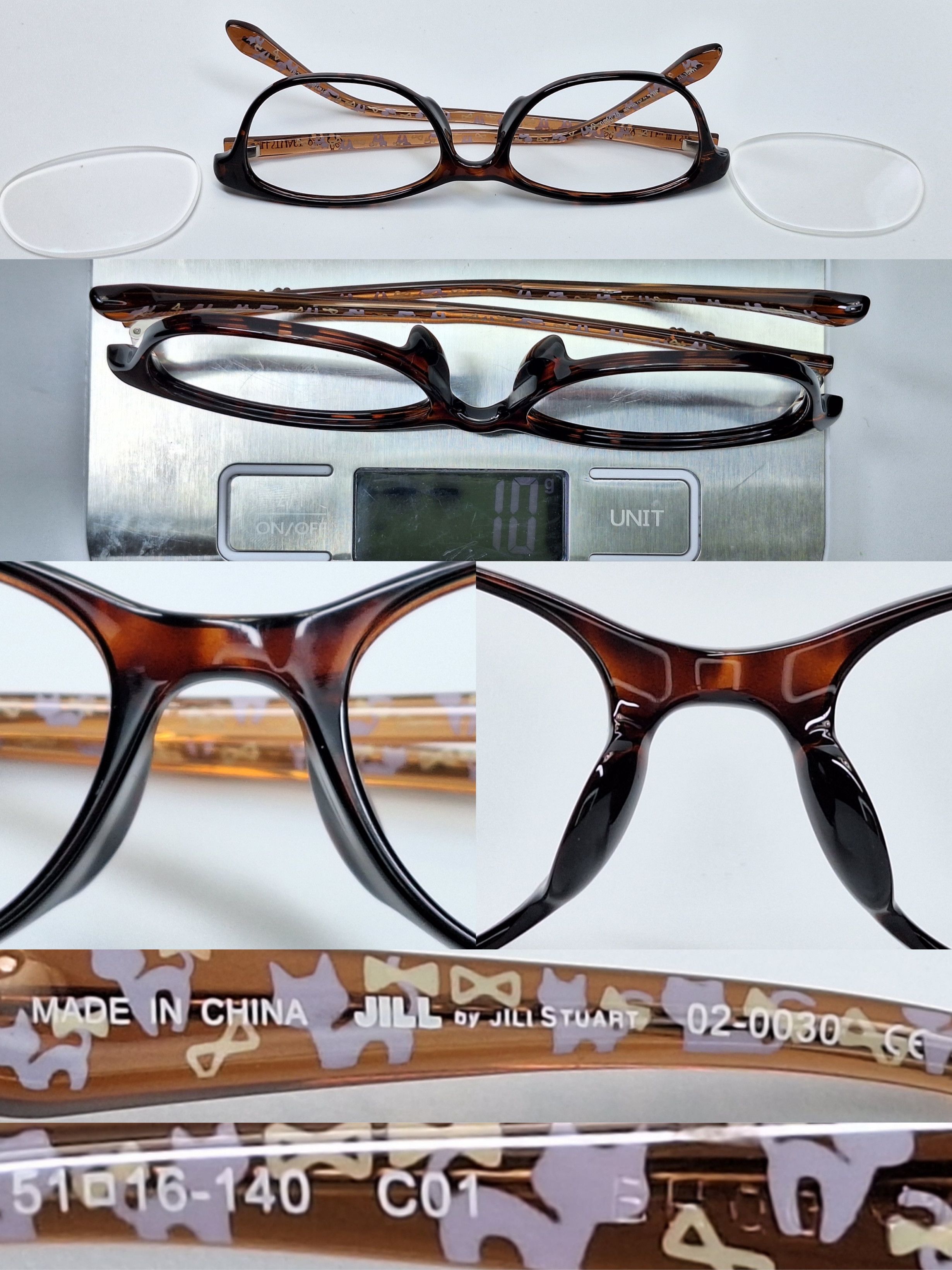 Jil Stuart Jill by Jillstuart 02-0030 Tortoise Eyeglass Frame Y2K Size ONE SIZE - 9 Thumbnail
