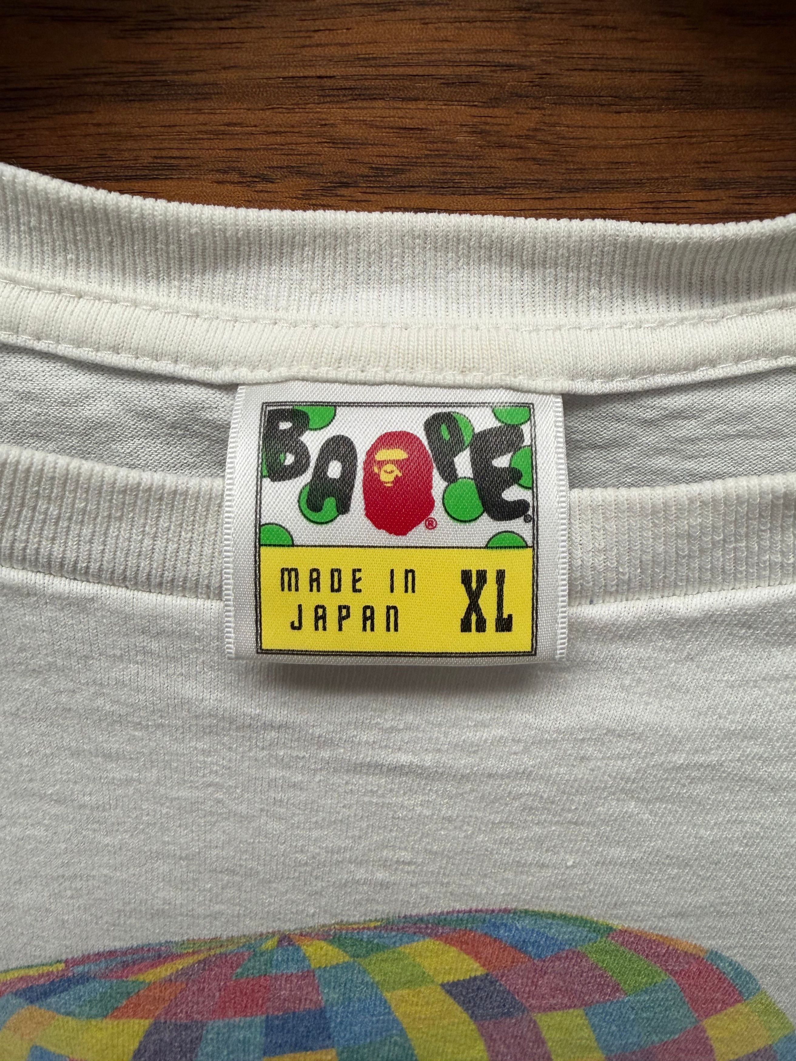 Bape Bape ‘Digital Ape Head’ White Graphic T-Shirt Size US XL / EU 56 / 4 - 3 Thumbnail