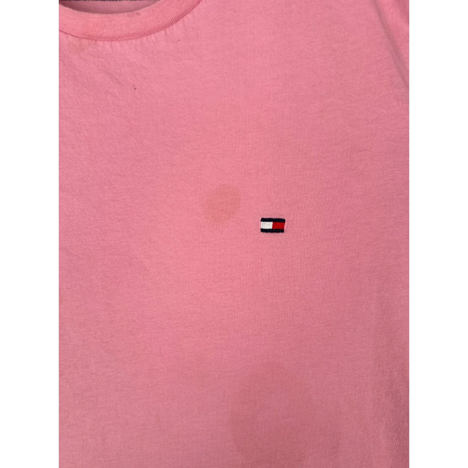 Tommy Hilfiger Tommy Hilfiger Shirt Adult Large Pink Crew Neck Short Sleeve 100% Cotton Logo Embroidered Men's T-Shirt Size US L / EU 52-54 / 3 - 6 Thumbnail