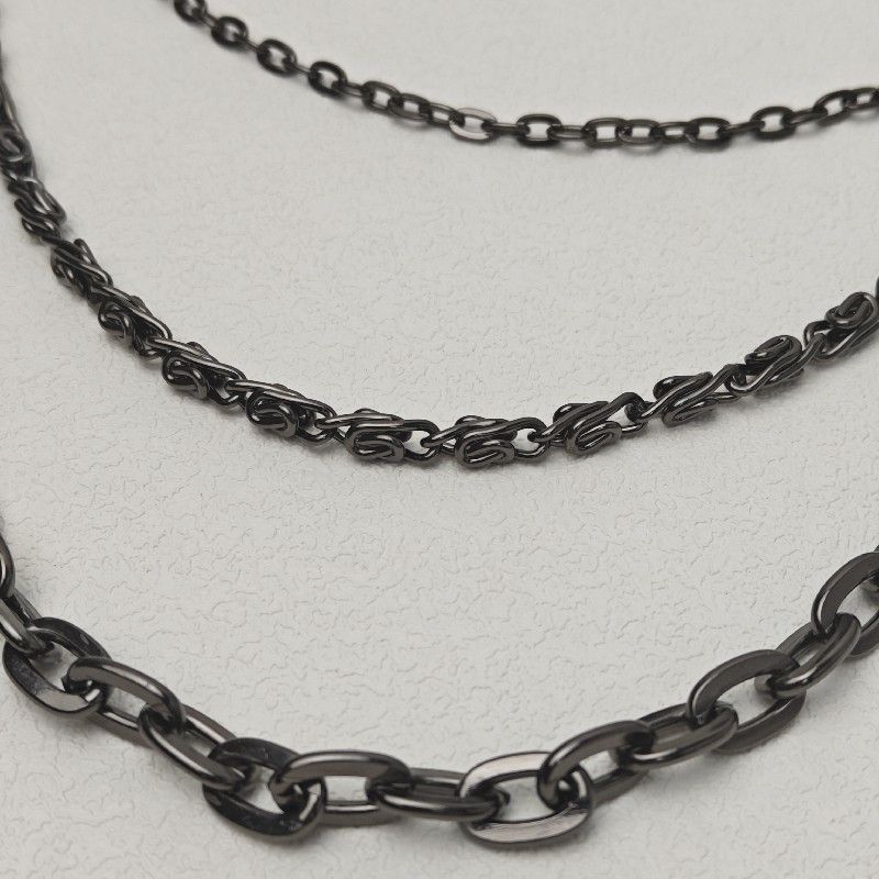 Jewelry Star Pointed 3 layer Dermis Metal Pants Chain Size ONE SIZE - 2 Thumbnail