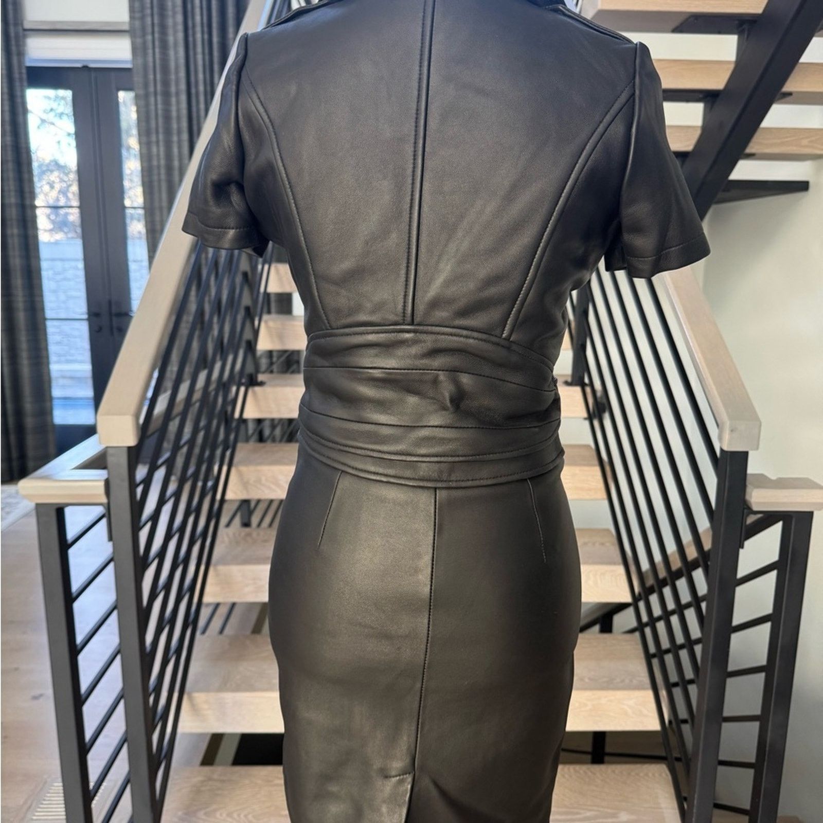 Other New Biker Black Leather Outfit with Zipper Accents size XS Size XS / US 0-2 / IT 36-38 - 7 Thumbnail