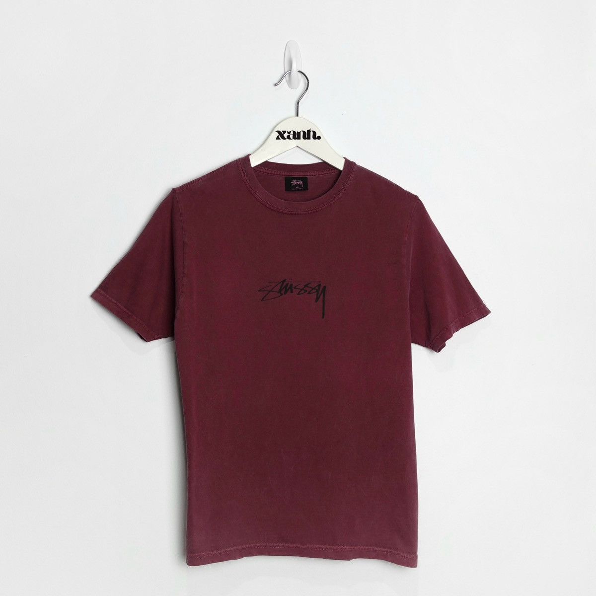Stussy × Vintage Vintage Burgundy Stüssy "Increase the Peace" Tee Size US XS / EU 42 / 0 - 1 Thumbnail