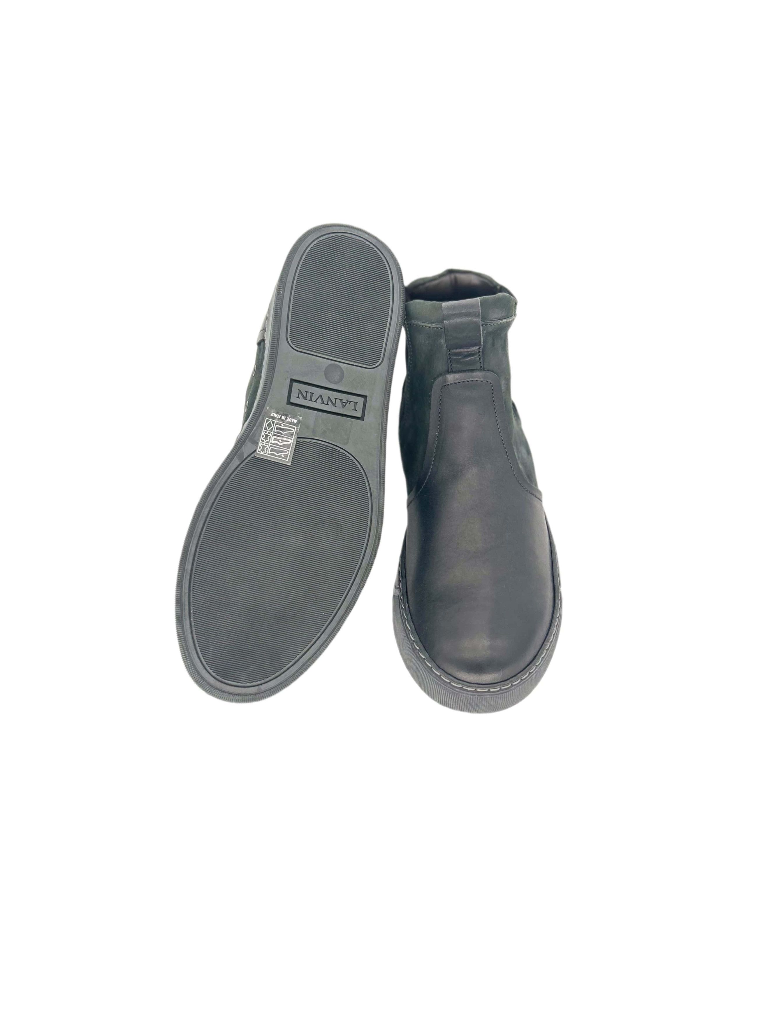 Lanvin Lanvin Grey 'Chelsea Boot' Style Hi - Top Sneaker Size US 8 / EU 41 - 5 Thumbnail