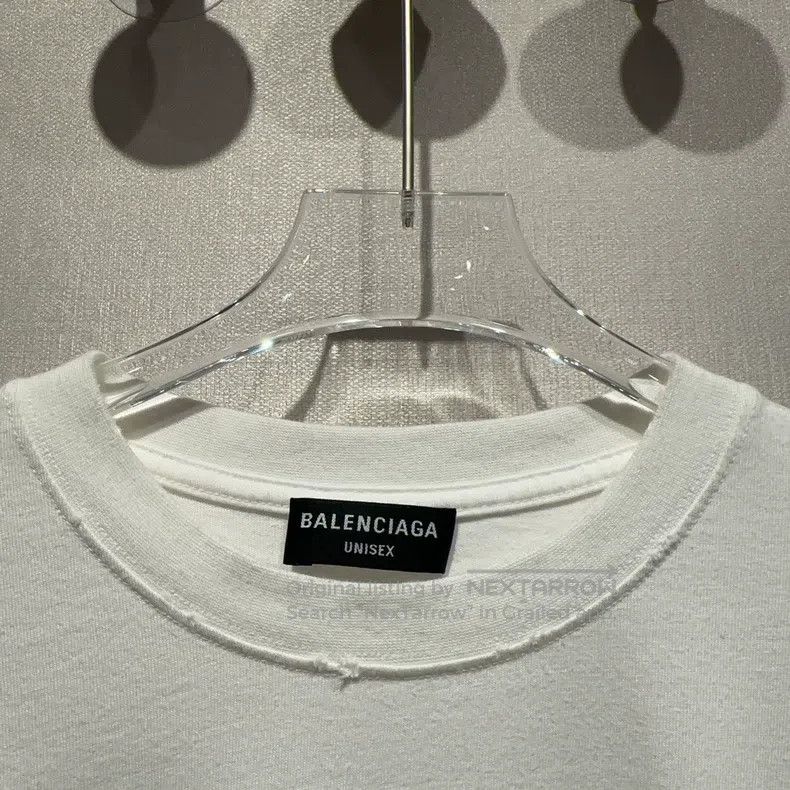 Balenciaga Balenciaga Cursive signature logo white short-sleeve Size US L / EU 52-54 / 3 - 2 Thumbnail