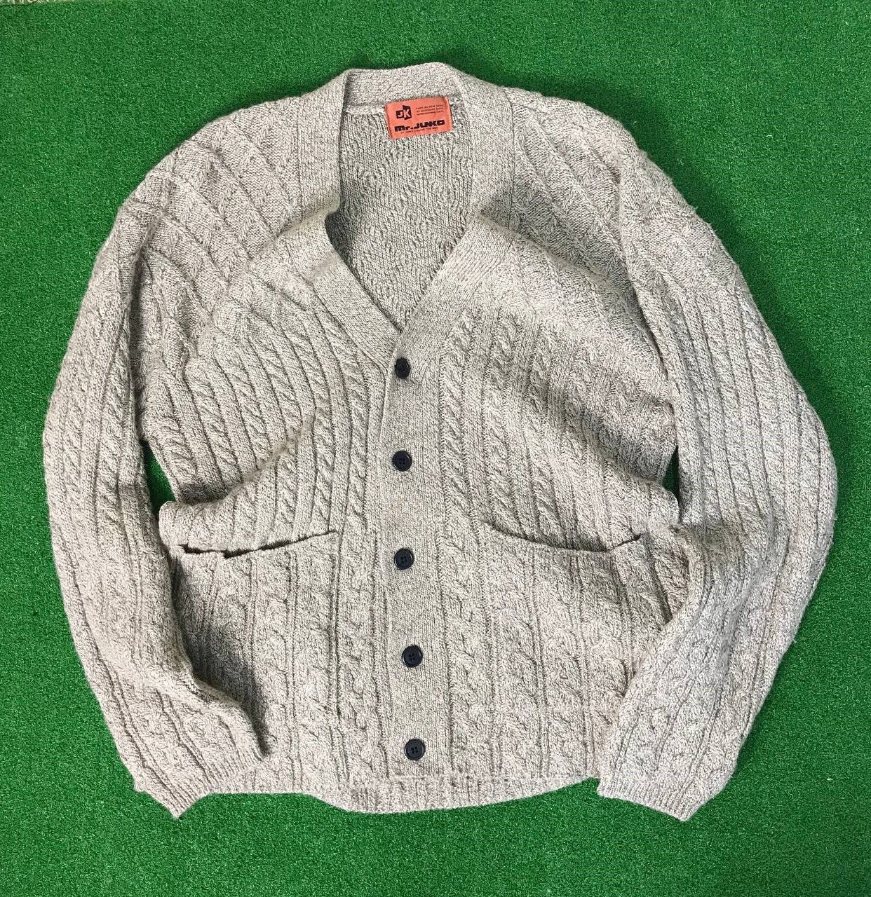 Aran Isles Knitwear VINTAGE MR.JUNKO KONSHINO FOR MEN KURT COBAIN STYLE Size US M / EU 48-50 / 2 - 1 Thumbnail