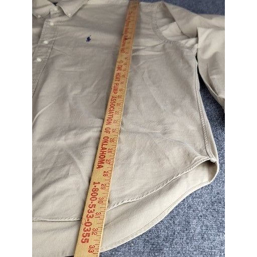 Polo Ralph Lauren Ralph Lauren Blake Button Up Shirt Men Sz XL Khaki Collared Size US XL / EU 56 / 4 - 3 Thumbnail