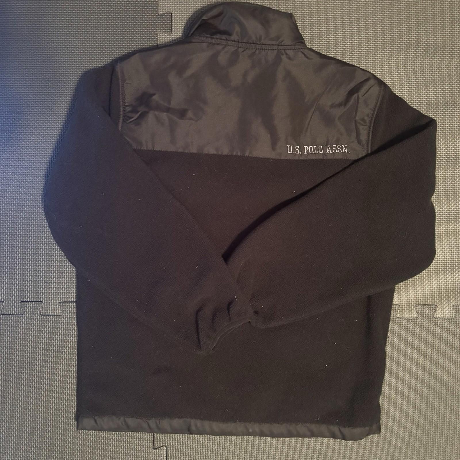 U.S. Polo Assn. U.S. POLO ASSN. Jacket Pocket Golf Medium Black Fleece Coat Size US M / EU 48-50 / 2 - 8 Thumbnail