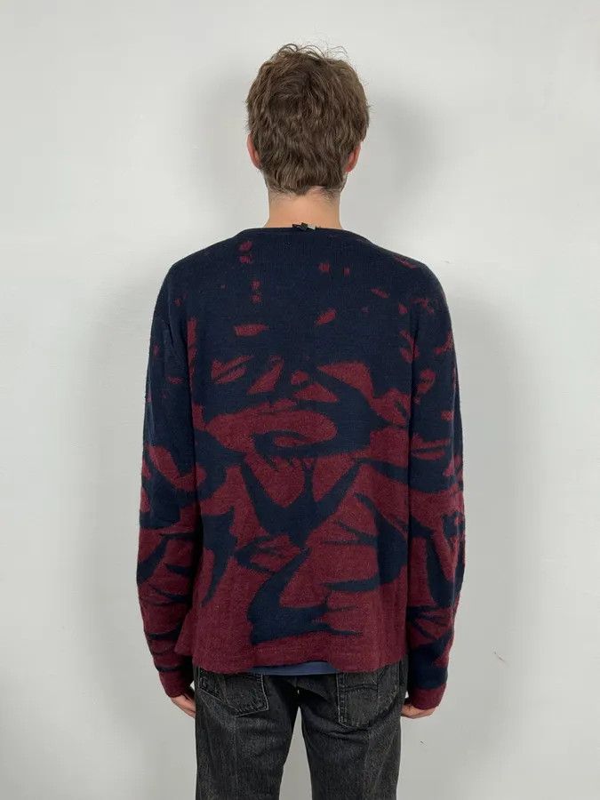 Alexander McQueen 2010s Alexander McQueen Red & Navy Contemporary Sweater Size US L / EU 52-54 / 3 - 3 Thumbnail