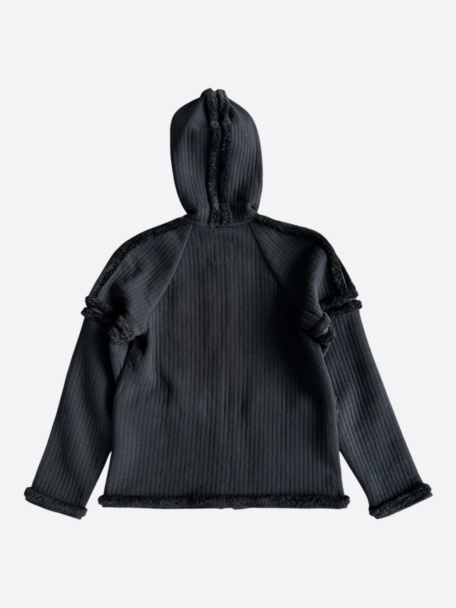 Chanel Chanel Black Shearling Women's Zip Up Hoodie Size M / US 6-8 / IT 42-44 - 2 Thumbnail