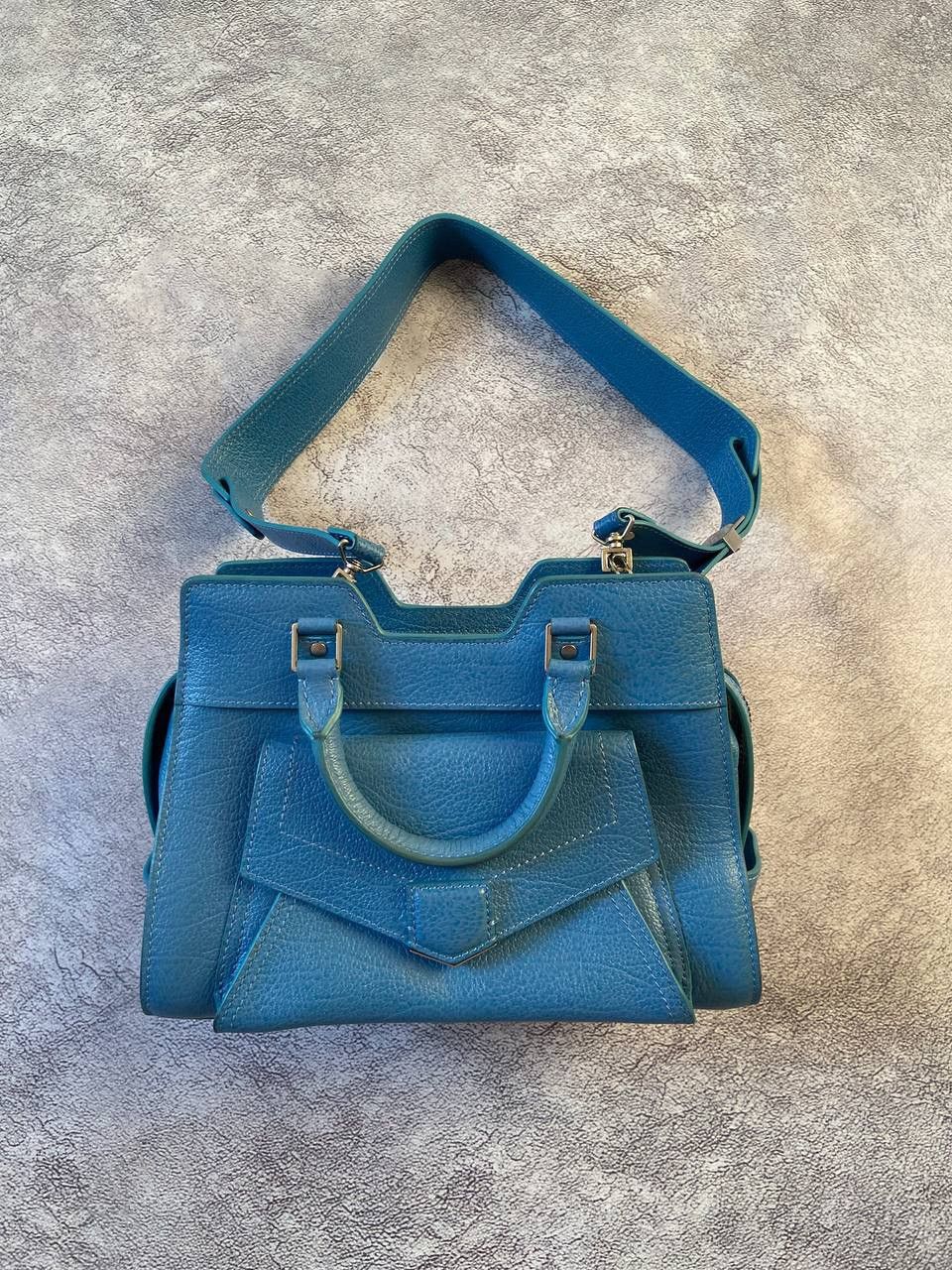 Proenza Schouler PROENZA SCHOULER BLUE LEATHER Y2k SATCHEL SMALL BAG Size ONE SIZE - 1 Thumbnail