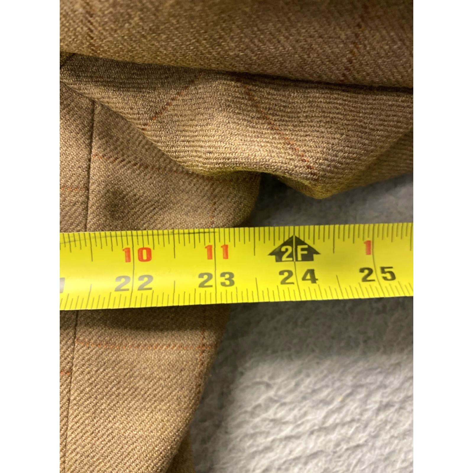 Vintage Jos A Bank Sport Coat Blazer Mens 44L Brown Plaid Wool Regular Notch Single-Breasted 2-Button Front 4-Button Sleeve Jacket/Coot? Size 44R - 6 Thumbnail