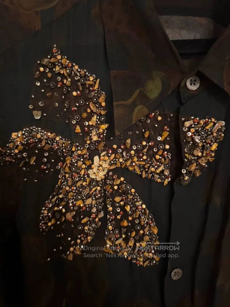 Dries Van Noten Dries Van Noten Embroidered Beaded Shirt. Size US S / EU 44-46 / 1 - 2 Thumbnail