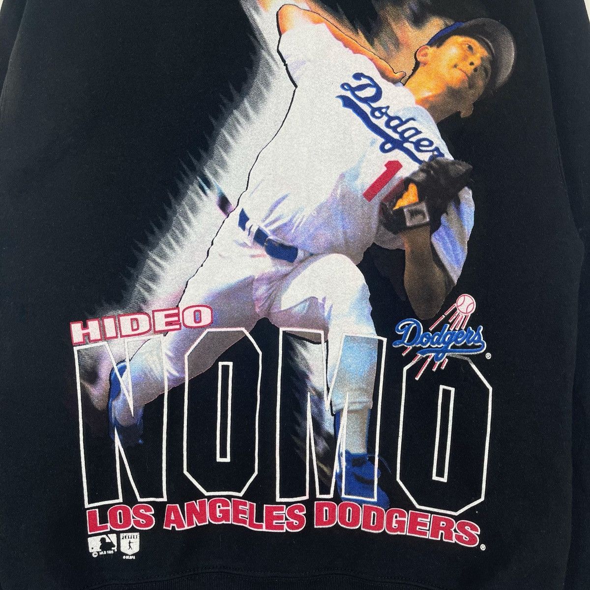 MLB × Vintage 1995 Hideo Nomo Los Angeles Dodgers Sweatshirt Size US M / EU 48-50 / 2 - 6 Thumbnail