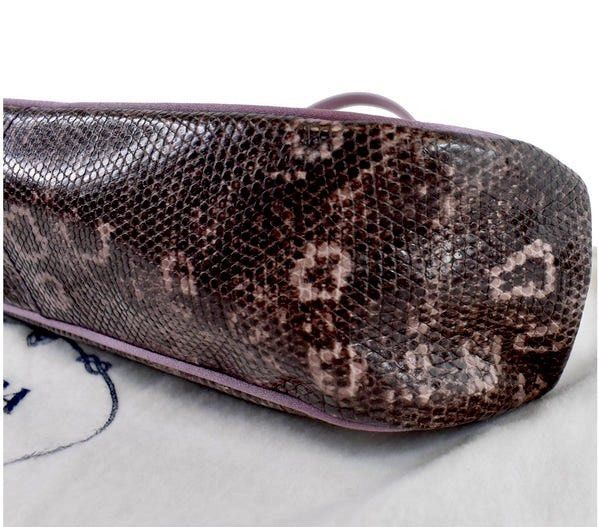 Prada PRADA Sera Lizard Skin Bowling Bag Size ONE SIZE - 5 Thumbnail