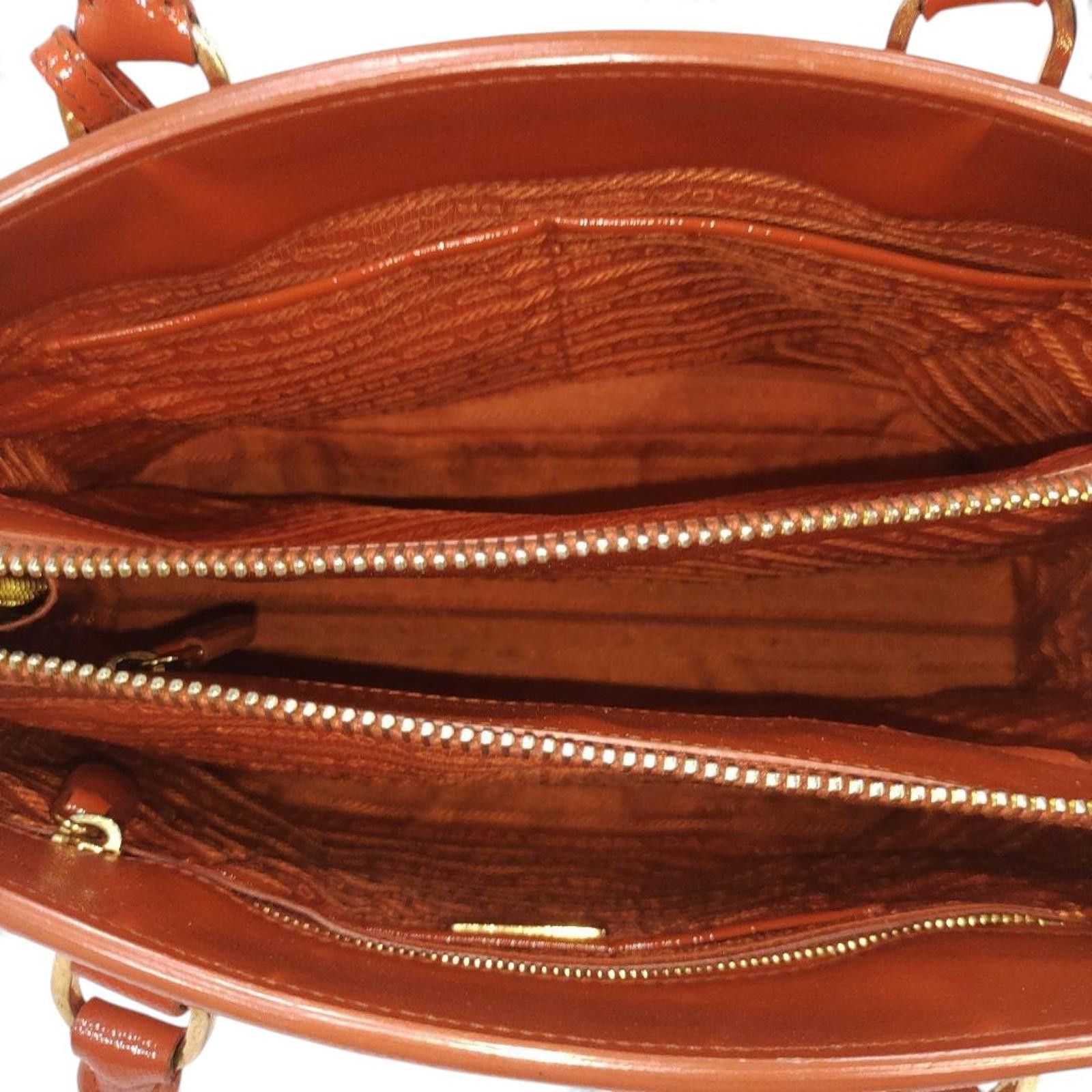 Prada Prada - Orange Leather Handbag Size ONE SIZE - 5 Thumbnail