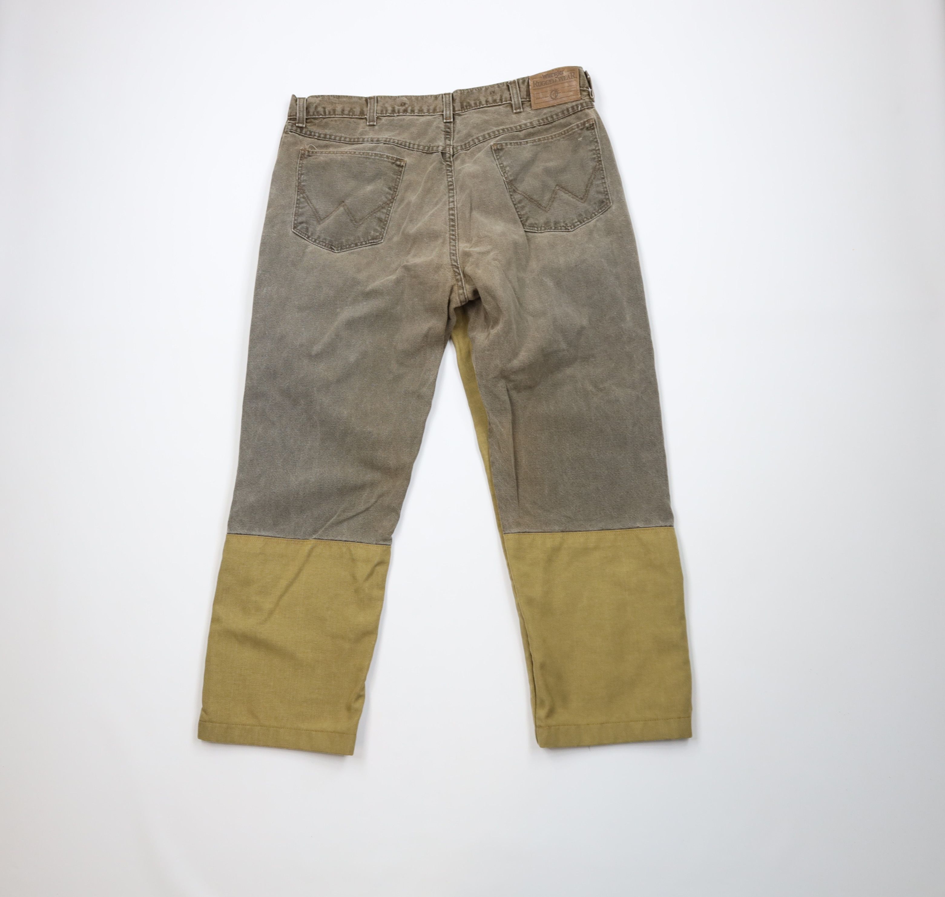 Wrangler Vintage 90s Wrangler Hunting Field Brush Denim Jean Brown Size US 36 / EU 52 - 7 Thumbnail