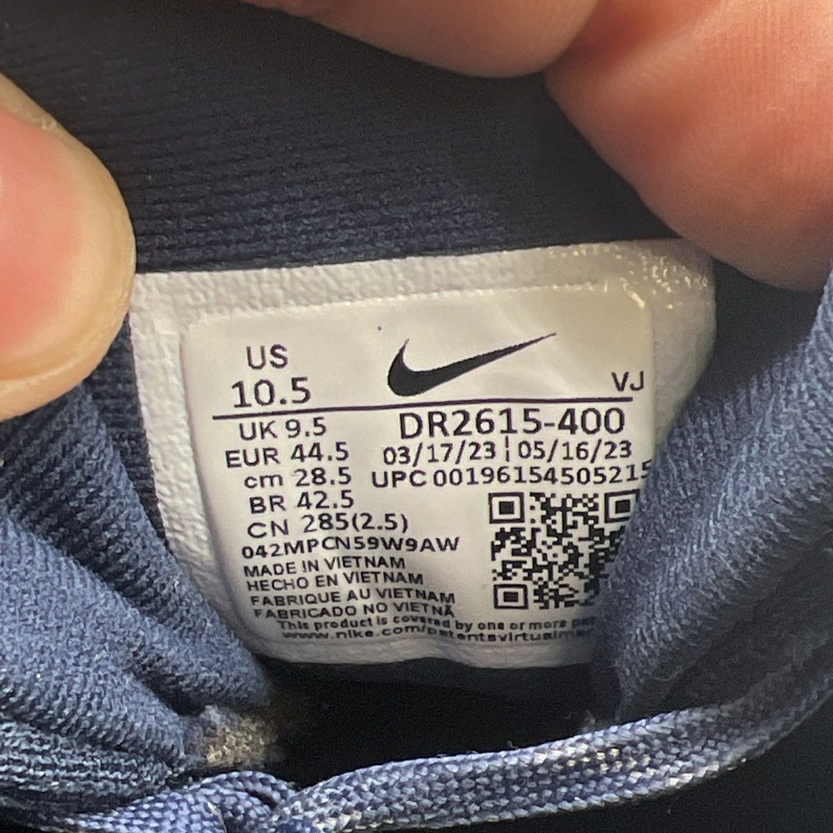 Nike Zoomx invincible run flyknit 3 collage navy Size US 10.5 / EU 43-44 - 8 Thumbnail
