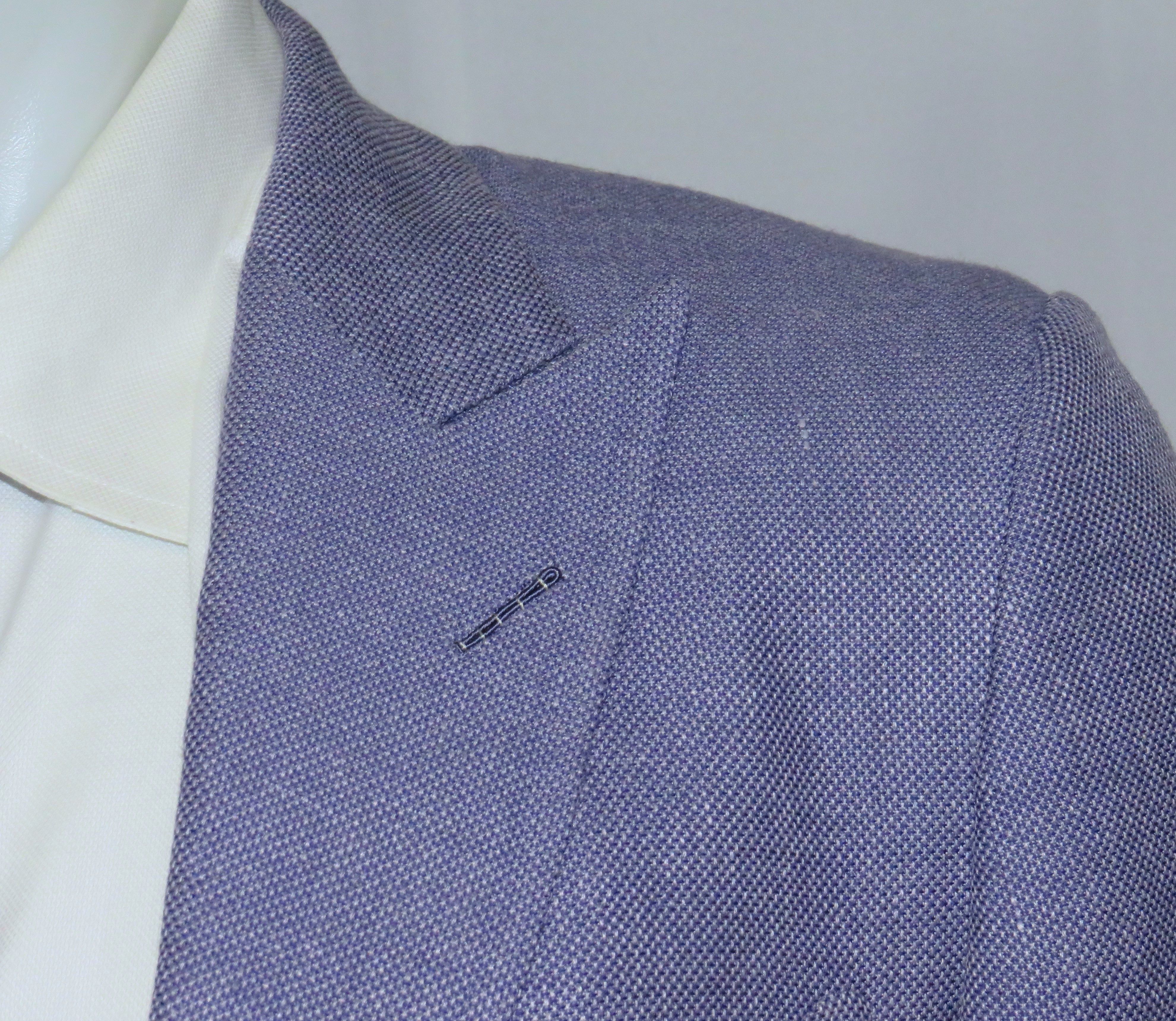 Tom Ford Base S Purple Weave Silk Blend Two Button Blazer 38R NWT Size 38R - 5 Thumbnail