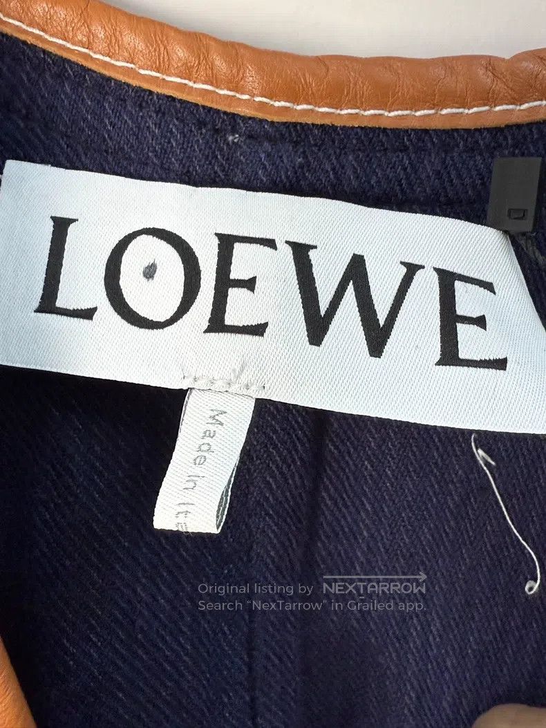 Loewe Loewe size S Leather label logo shawl Size ONE SIZE - 2 Thumbnail