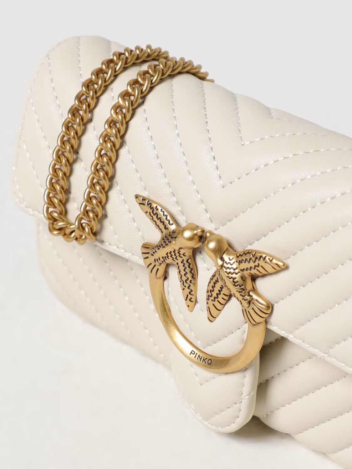 Pinko o1s22i1n0824 Size: OS / Chevron Crossbody Bag in White Size ONE SIZE - 3 Thumbnail