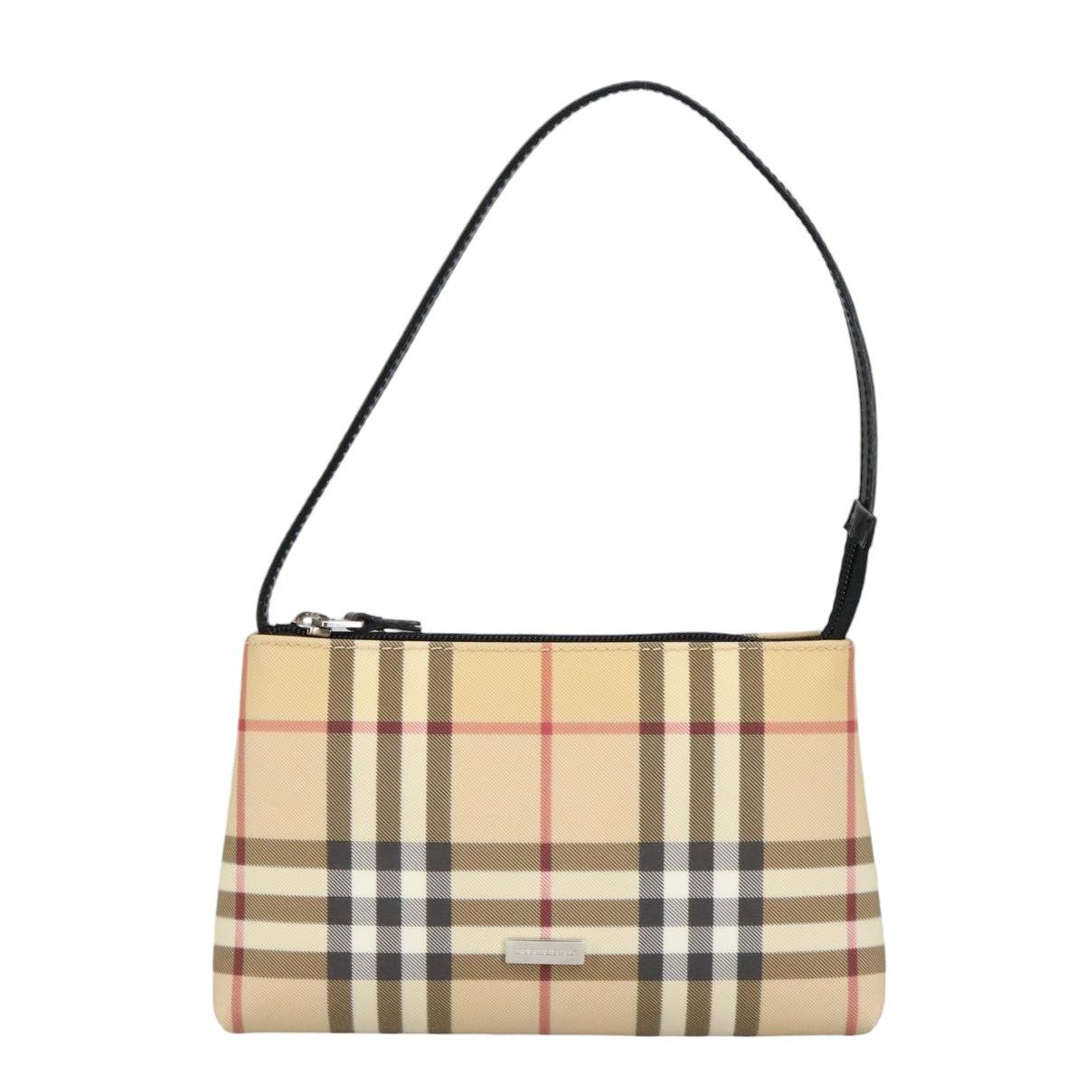 Burberry Nova Check Beige Canvas Handbag (Pre-Owned) Size ONE SIZE - 1 Thumbnail