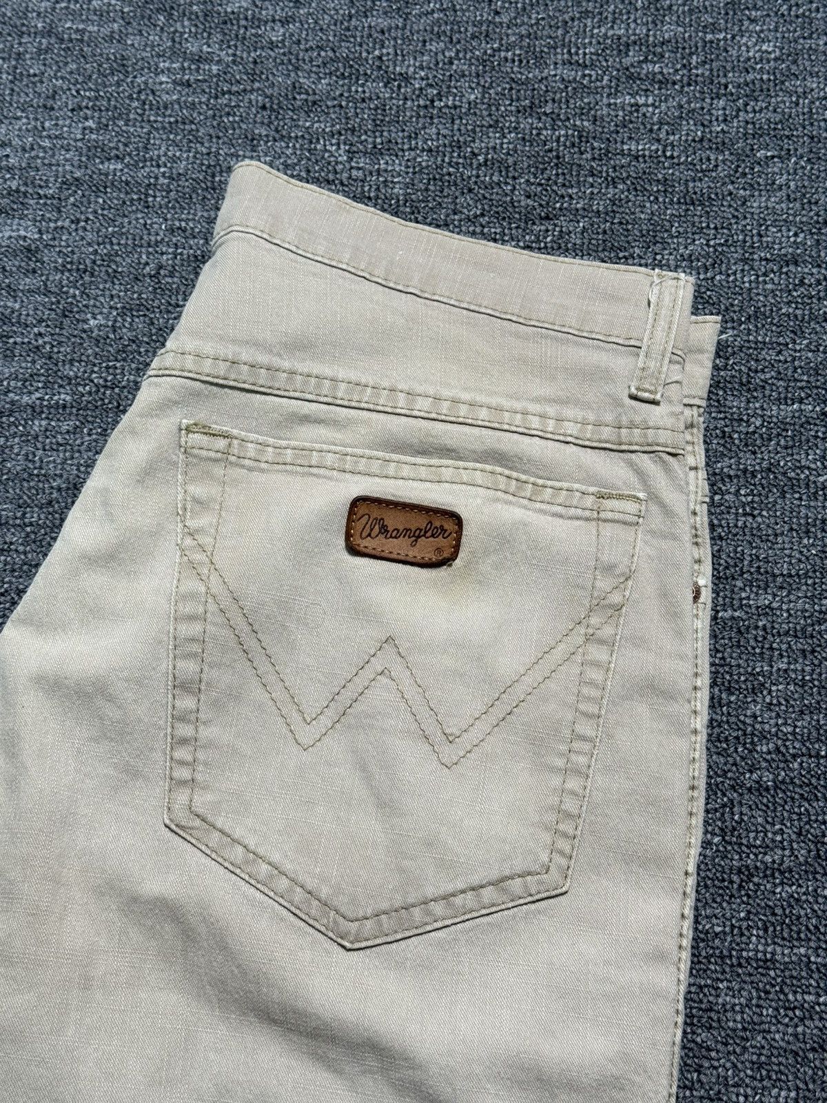 Wrangler Wrangler Texas Stretch Jeans Mens W32 L32 Beige Straight Leg Size US 32 / EU 48 - 4 Thumbnail