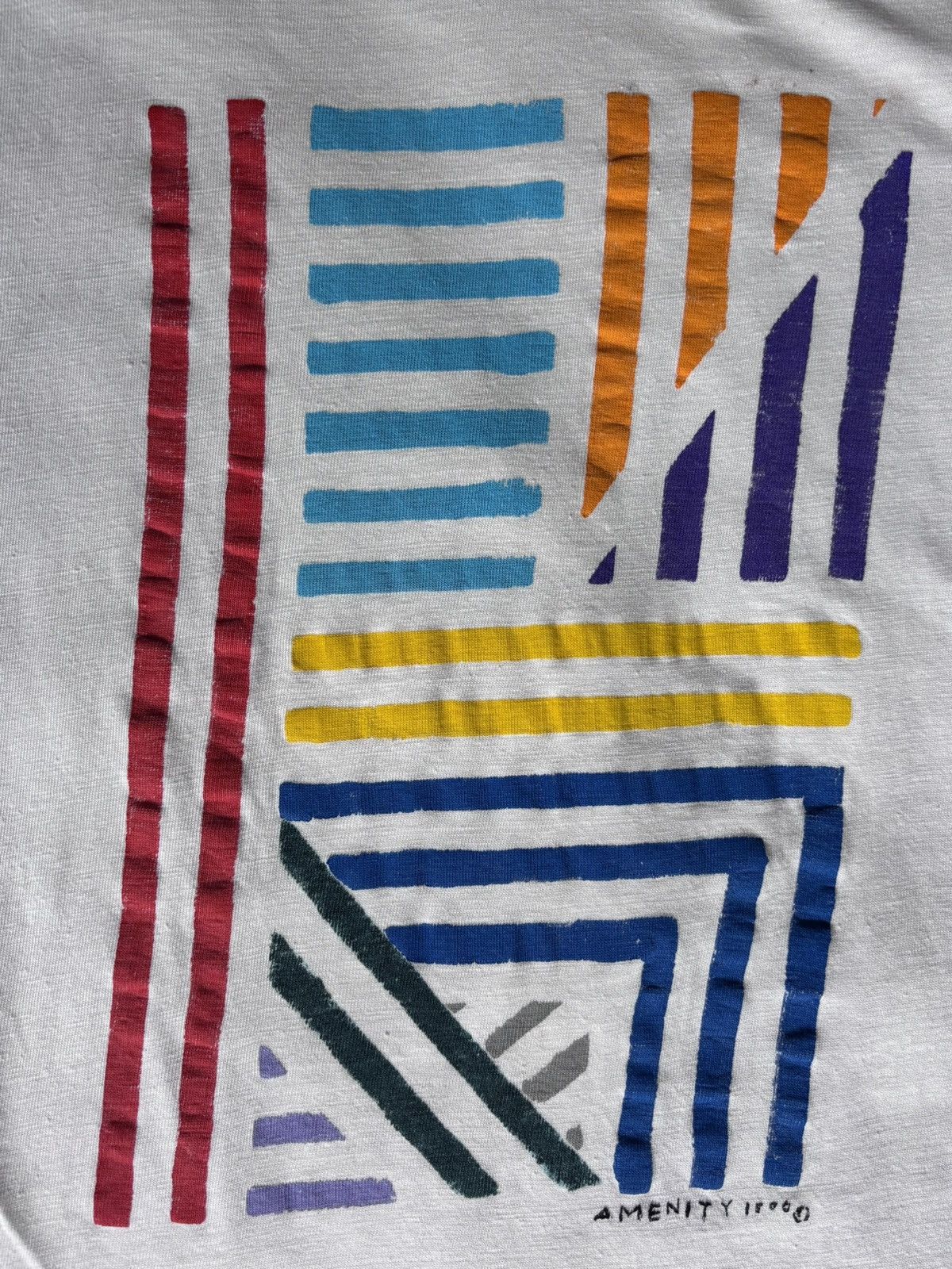 Vintage Vintage Amenity Art Tee Shirt 1980s Size US M / EU 48-50 / 2 - 3 Thumbnail