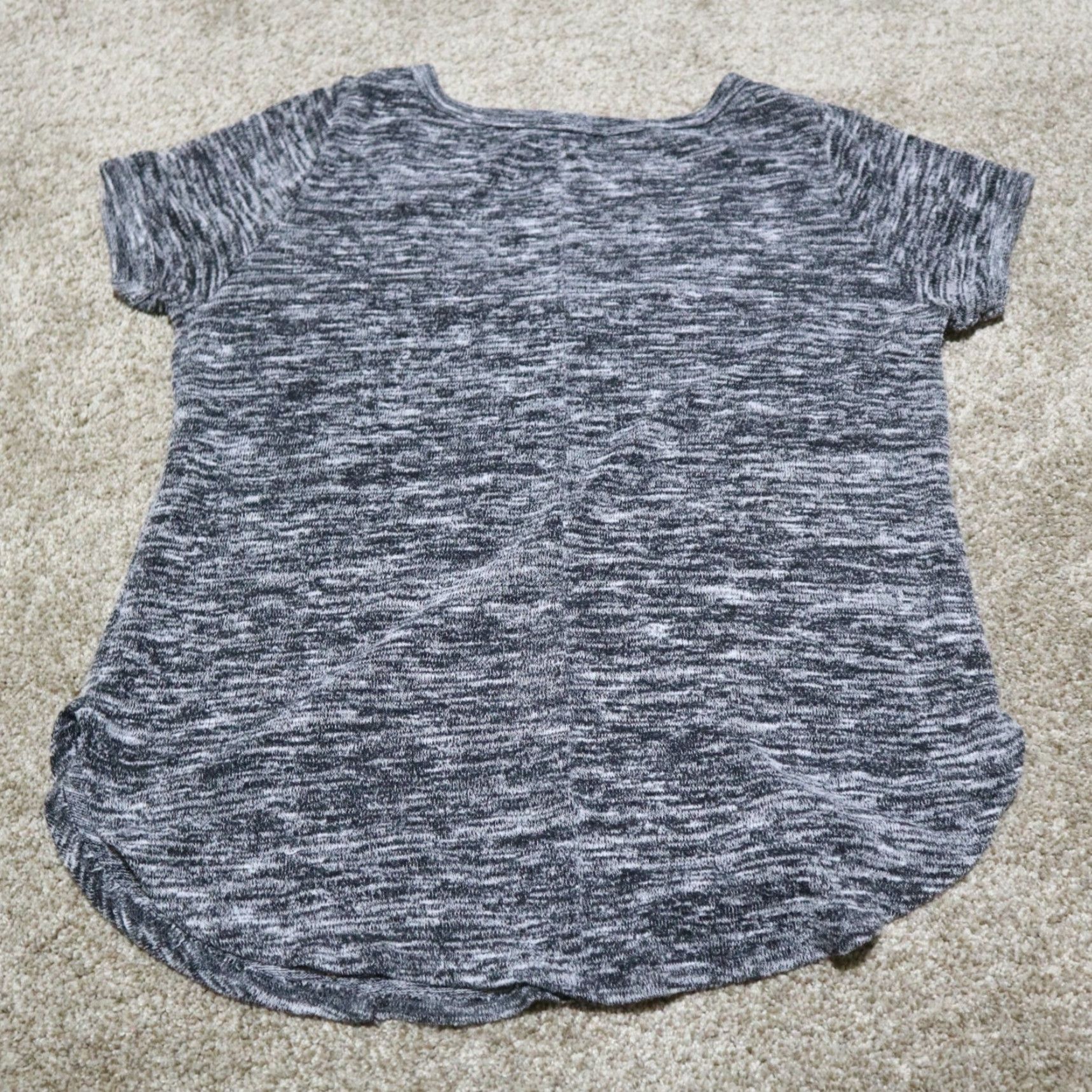 Vintage Charlotte Russe Pullover Blouse Shirt Gray S Womens Small Long Sleeve V-Neck Size S / US 4 / IT 40 - 7 Thumbnail