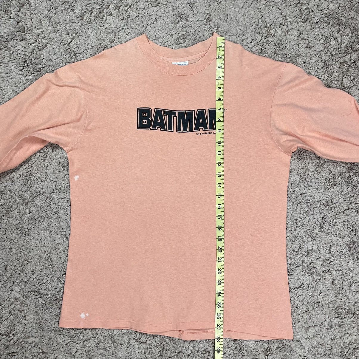 DC Comics Vintage 80’s Hanes Batman Spellout Longsleeve T-shirt Size US L / EU 52-54 / 3 - 17 Thumbnail
