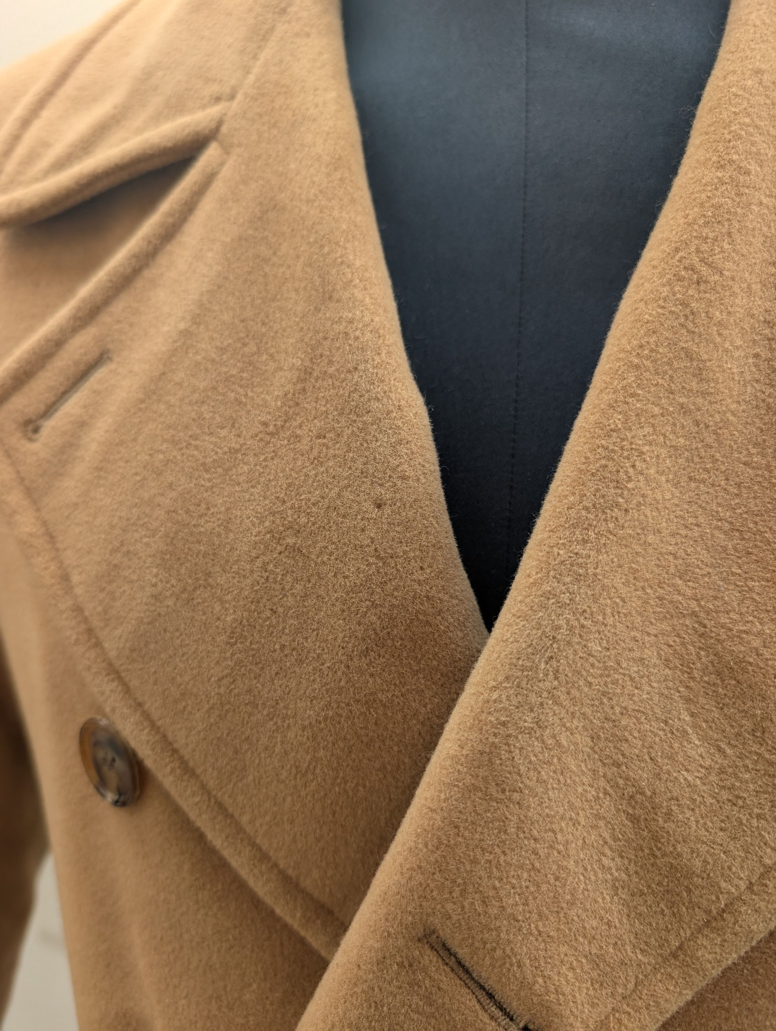 Hermes Men's Hermès Angora Cashmere Double Breasted Coat Size US M / EU 48-50 / 2 - 2 Thumbnail