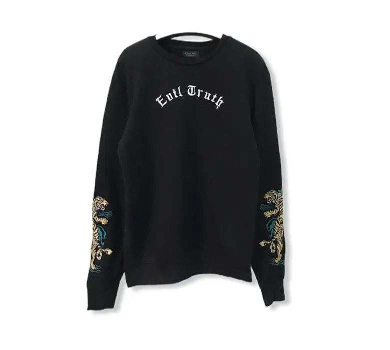image of Vintage x Zara Man Tiger Evil Truth Design Sweatshirt, Men's (Size Medium)
