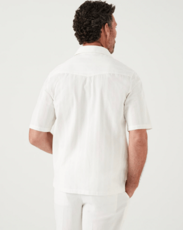 Brunello Cucinelli Shirt in Open White Size US M / EU 48-50 / 2 - 2 Thumbnail