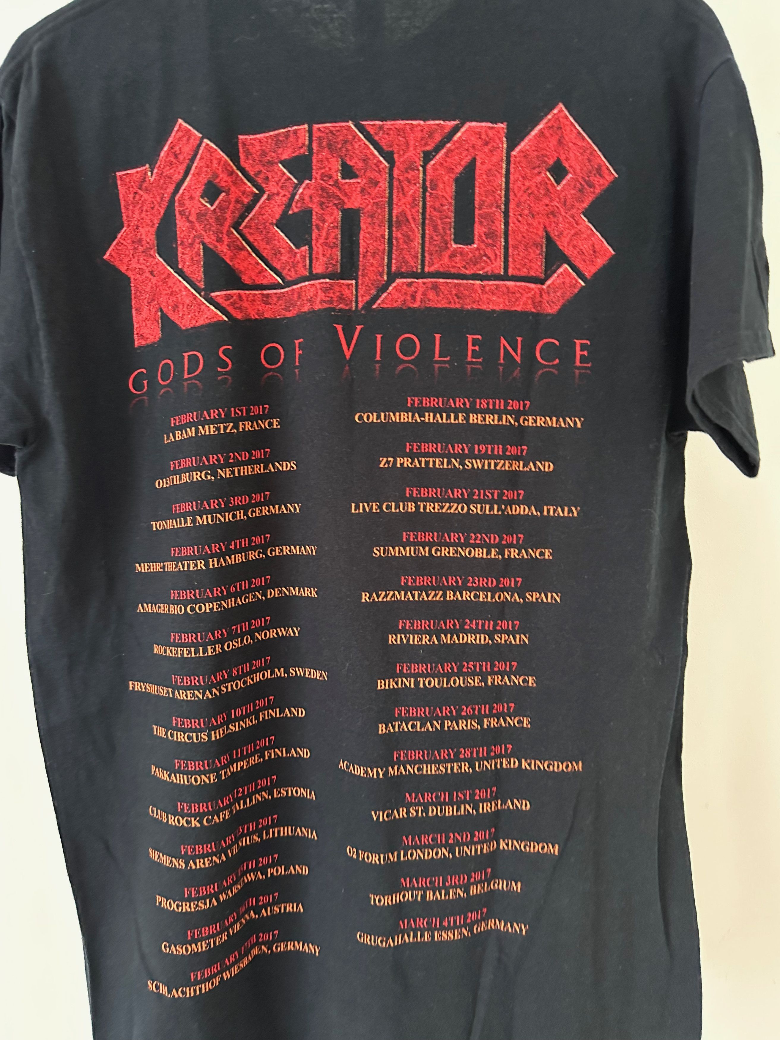 Band Tees 2007 Kreator Gods of Violence tour tee shirt Heavy Cotton Size US M / EU 48-50 / 2 - 8 Thumbnail