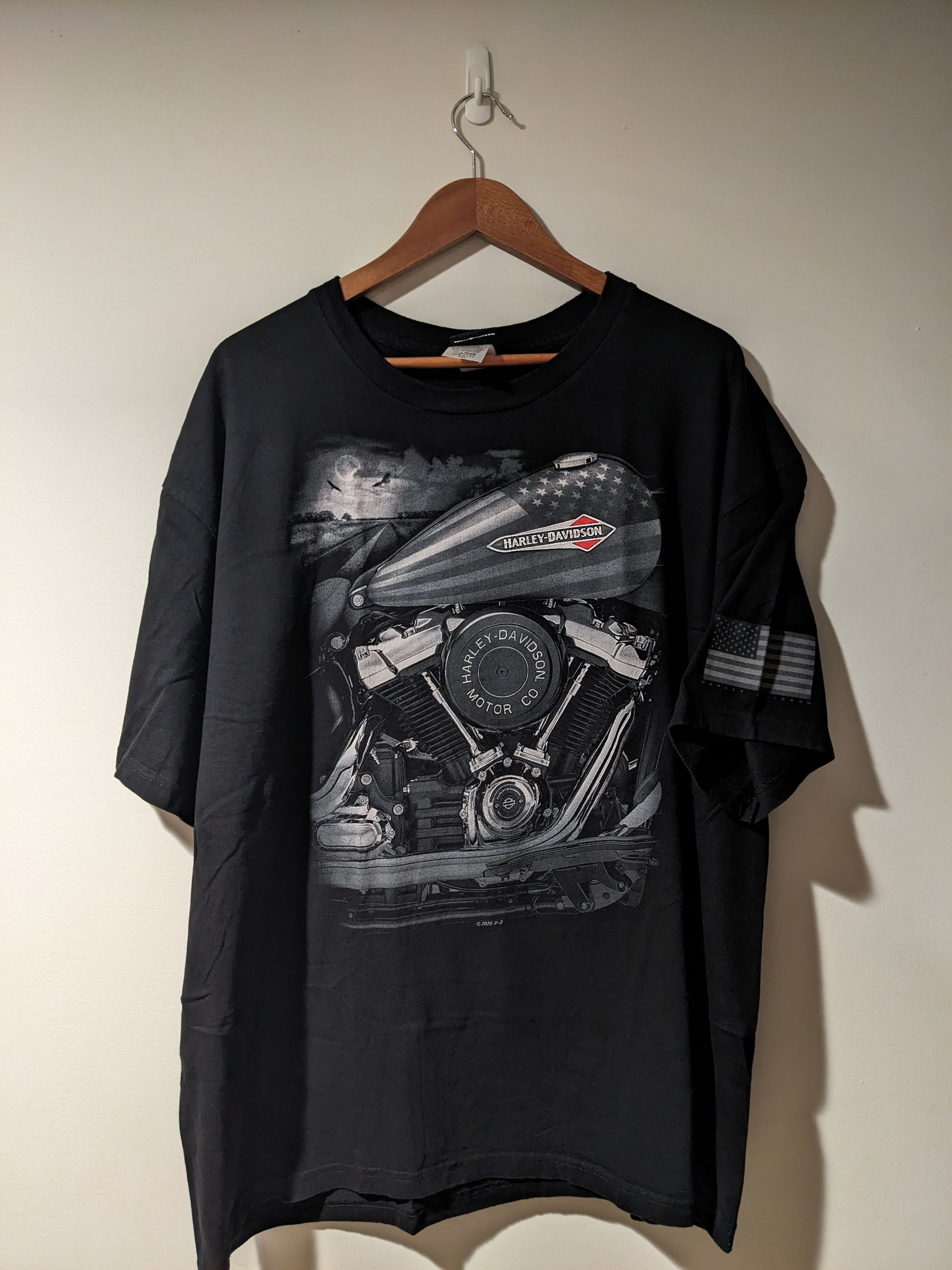Harley Davidson × NASCAR Harley Davidson Motorcycle Americana Bike Week T-Shirt Size US XXL / EU 58 / 5 - 1 Thumbnail