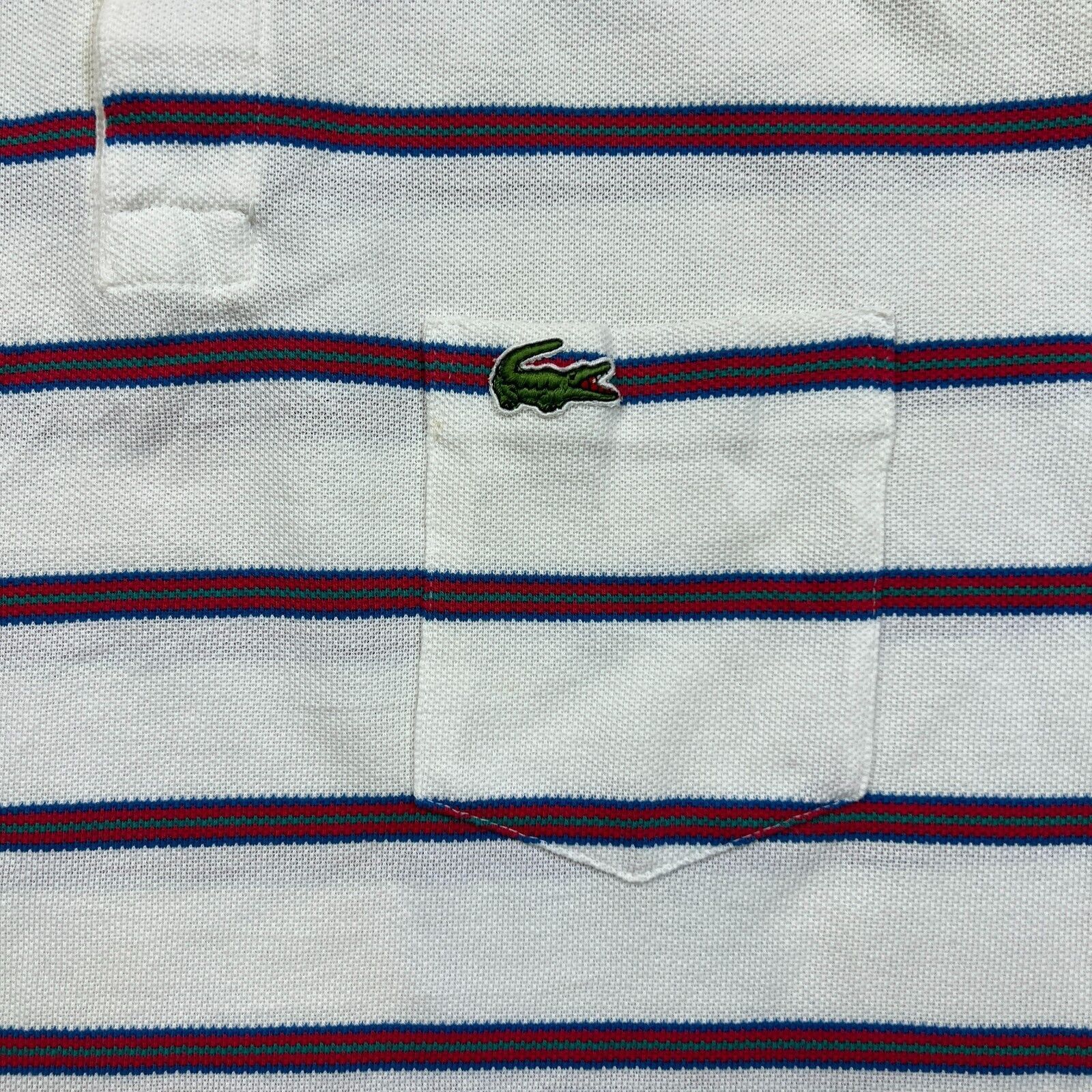 Izod × Lacoste × Vintage Vintage 80s Izod Lacoste Polo Shirt XL Striped Casual Preppy Size US XL / EU 56 / 4 - 4 Thumbnail
