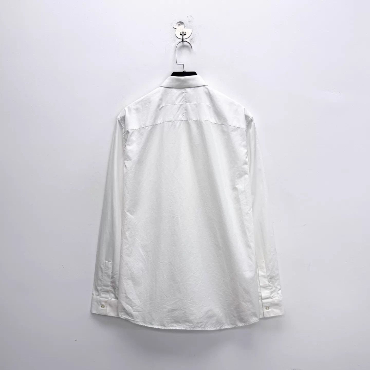 Givenchy Givenchy White Striped Star Logo Long Sleeve Shirt 39 Unisex Size US M / EU 48-50 / 2 - 2 Thumbnail