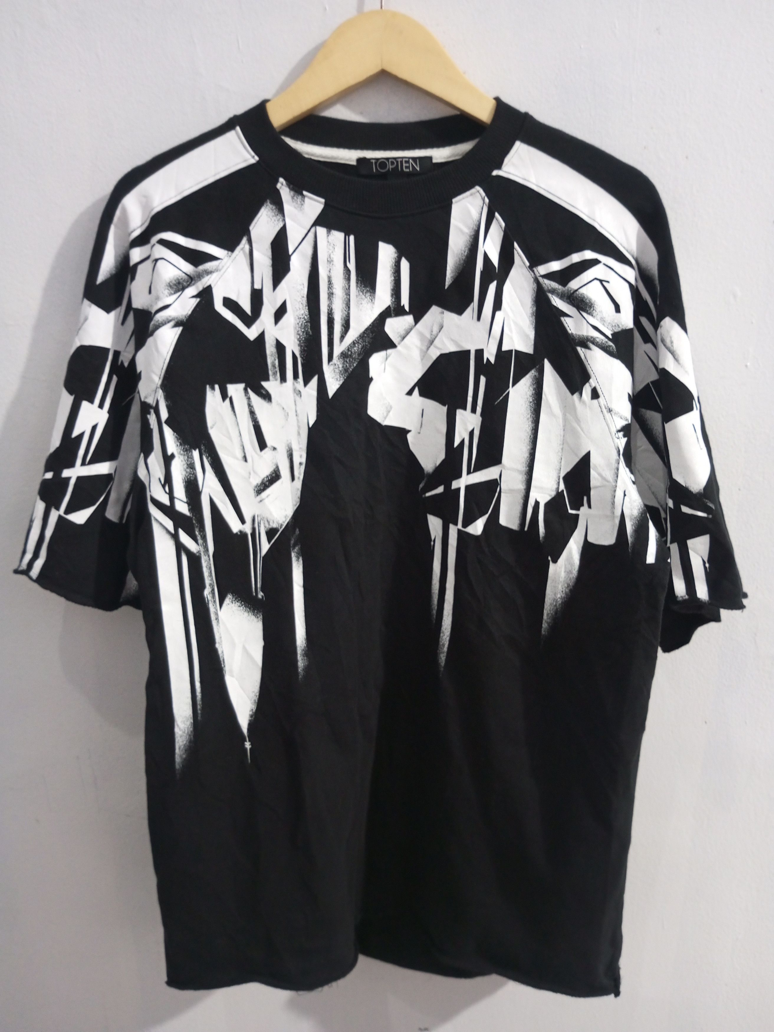 If Six Was Nine × Japanese Brand × Le Grande Bleu (L.G.B.) Top Ten mega print raglan t shirt Size US L / EU 52-54 / 3 - 1 Thumbnail
