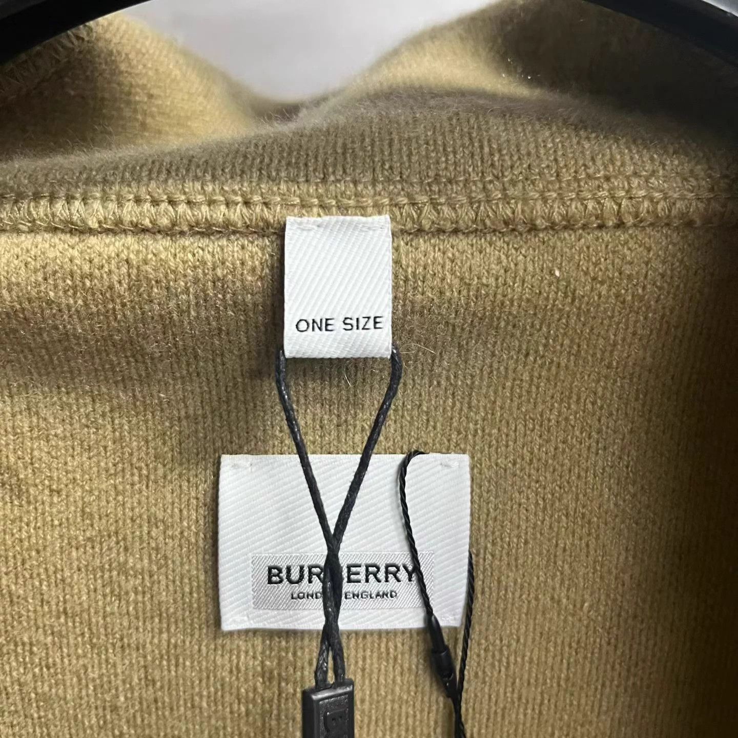 Burberry Burberry Khaki Logo Print Hooded Mid Short Jacket Size ONE SIZE - 5 Thumbnail